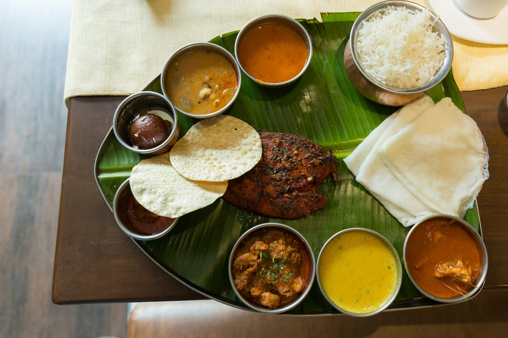 Coastal-style Thali – a feast of Indian flavours. Image by Dan Herrick / Getty Images