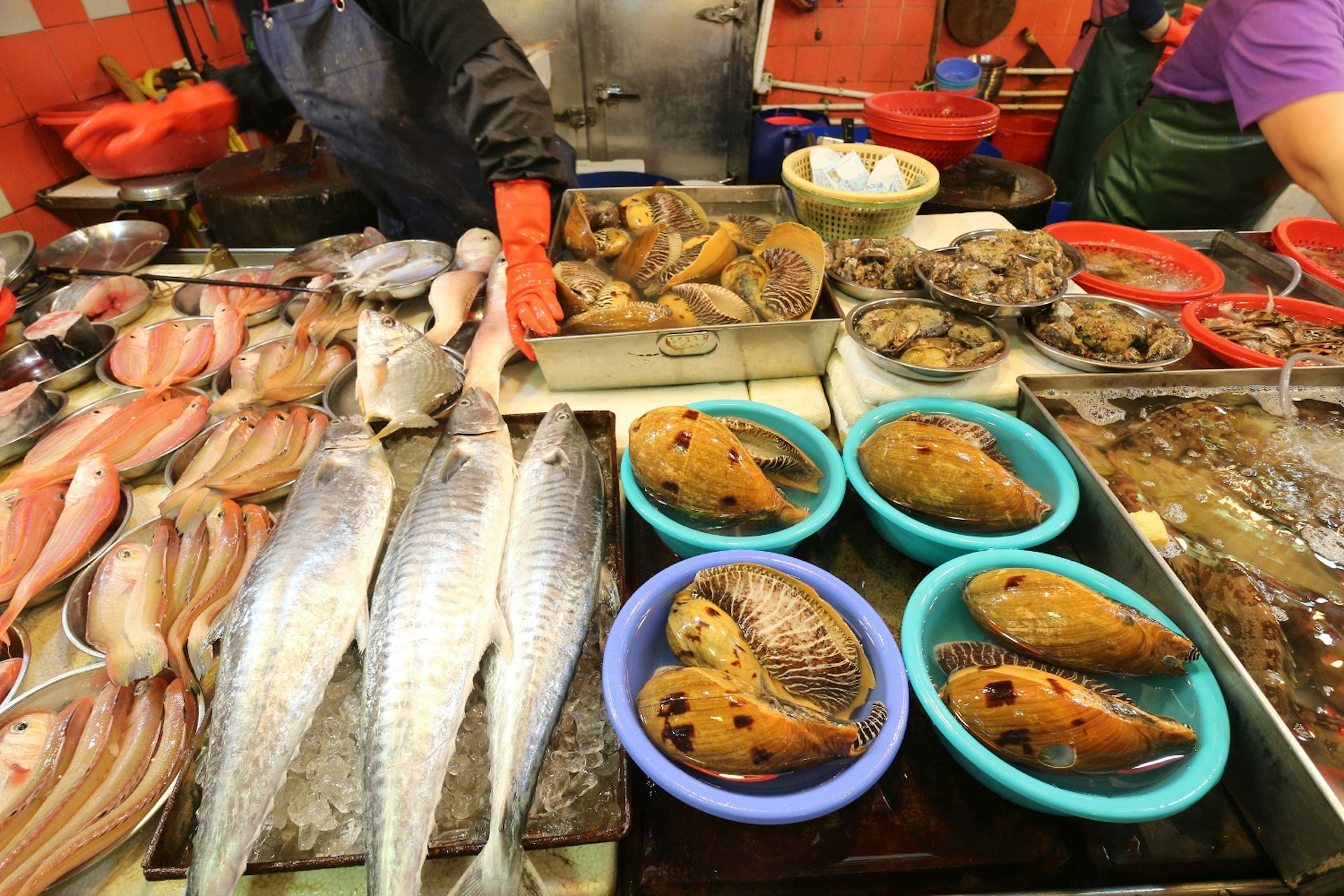 Ap Lei Chau Market: choose your fish and the market chefs will cook it up. Image by Piera Chen / Lonely Planet