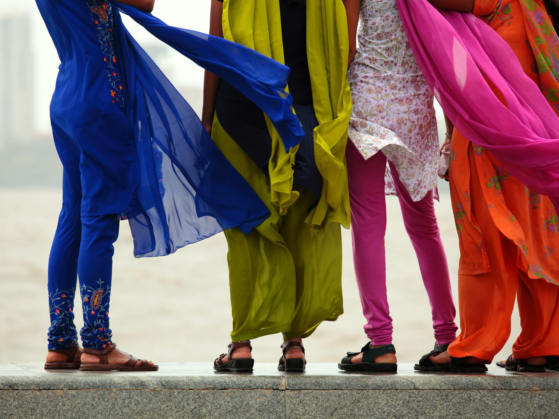 Fashionable threads on display on Marine Drive. Image by Yann LECOEUR / Getty Images