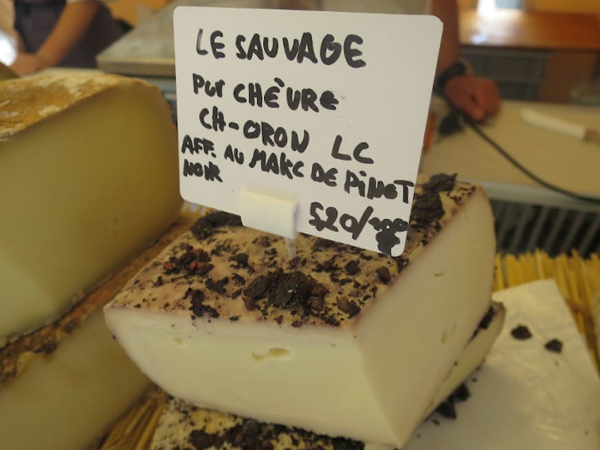 IA local cheese from the Duttweiler truck at the Saturday market, Place de la Riponne. Image by Karyn Noble/Lonely Planet