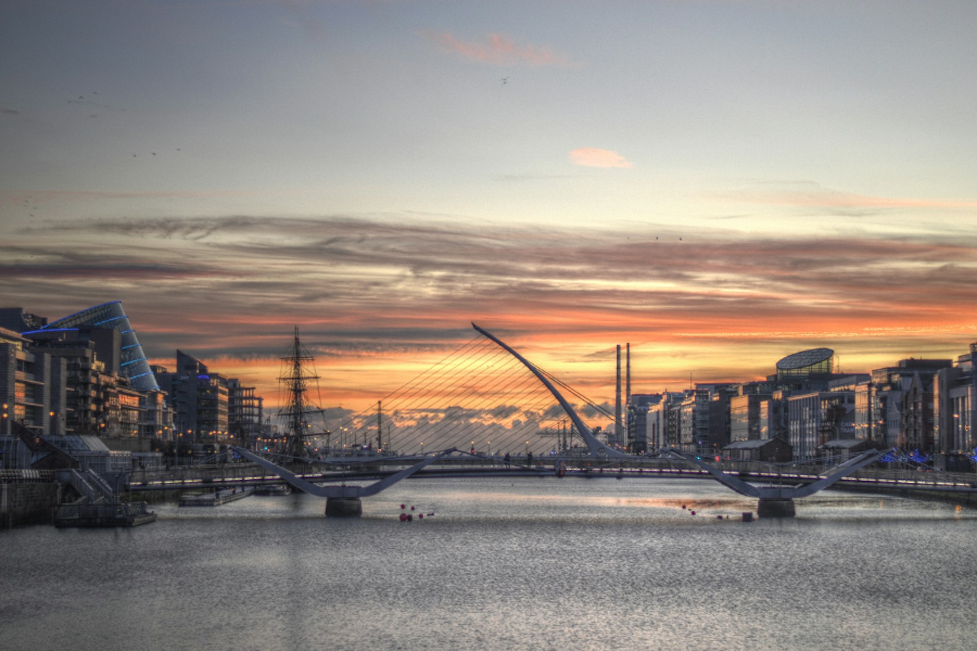 The Samuel Beckett Bridge across the Liffey – a modern feature in a historic city. Image by Miguel Mendez / CC BY 2.0