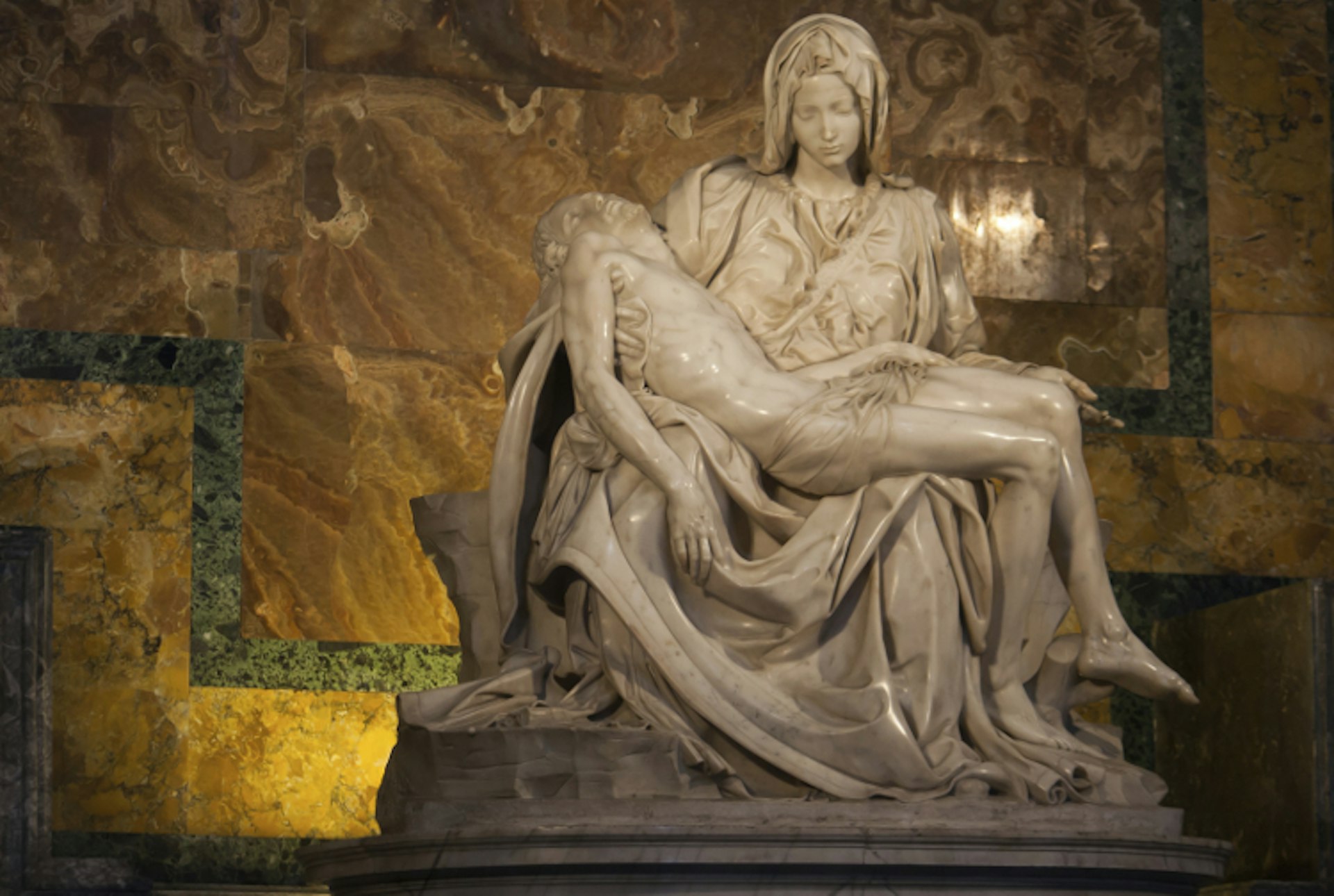 Michelangelo’s Pietà in St Peter's Basilica. 