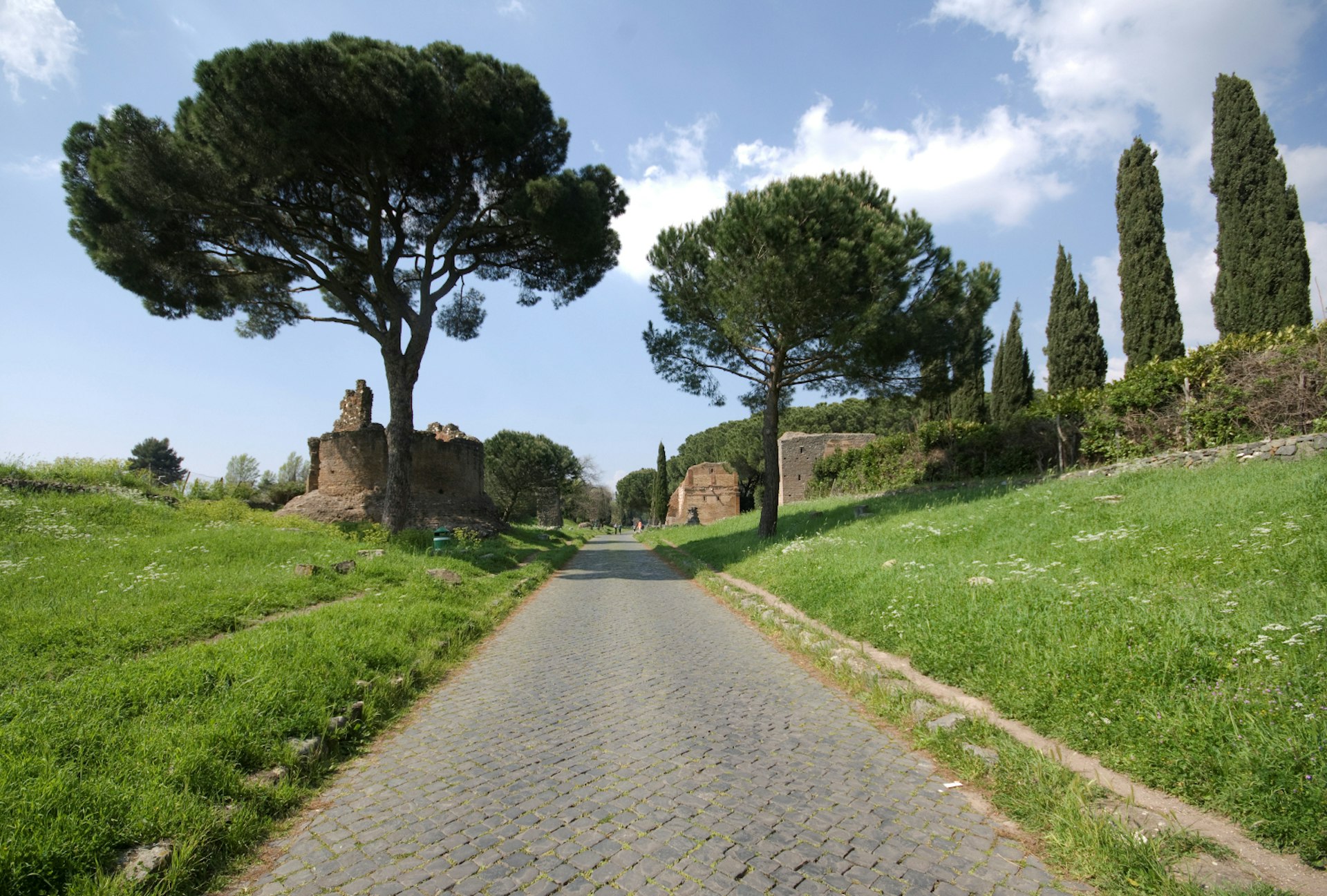 The Via Appia Antica is perfect for cycling.