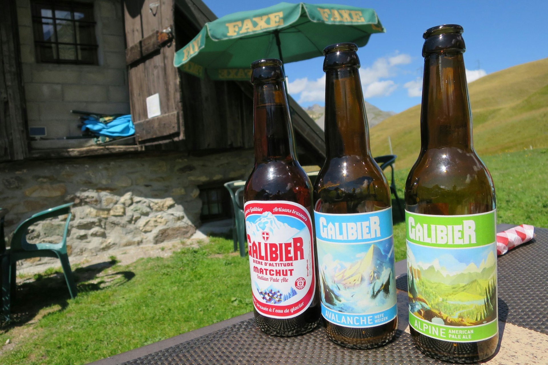 Sample all of Brasserie Galibier's beers at Auberge de Plan Lachat, an alpine hut in the shadow of the col. Image by Megan Eaves / Lonely Planet