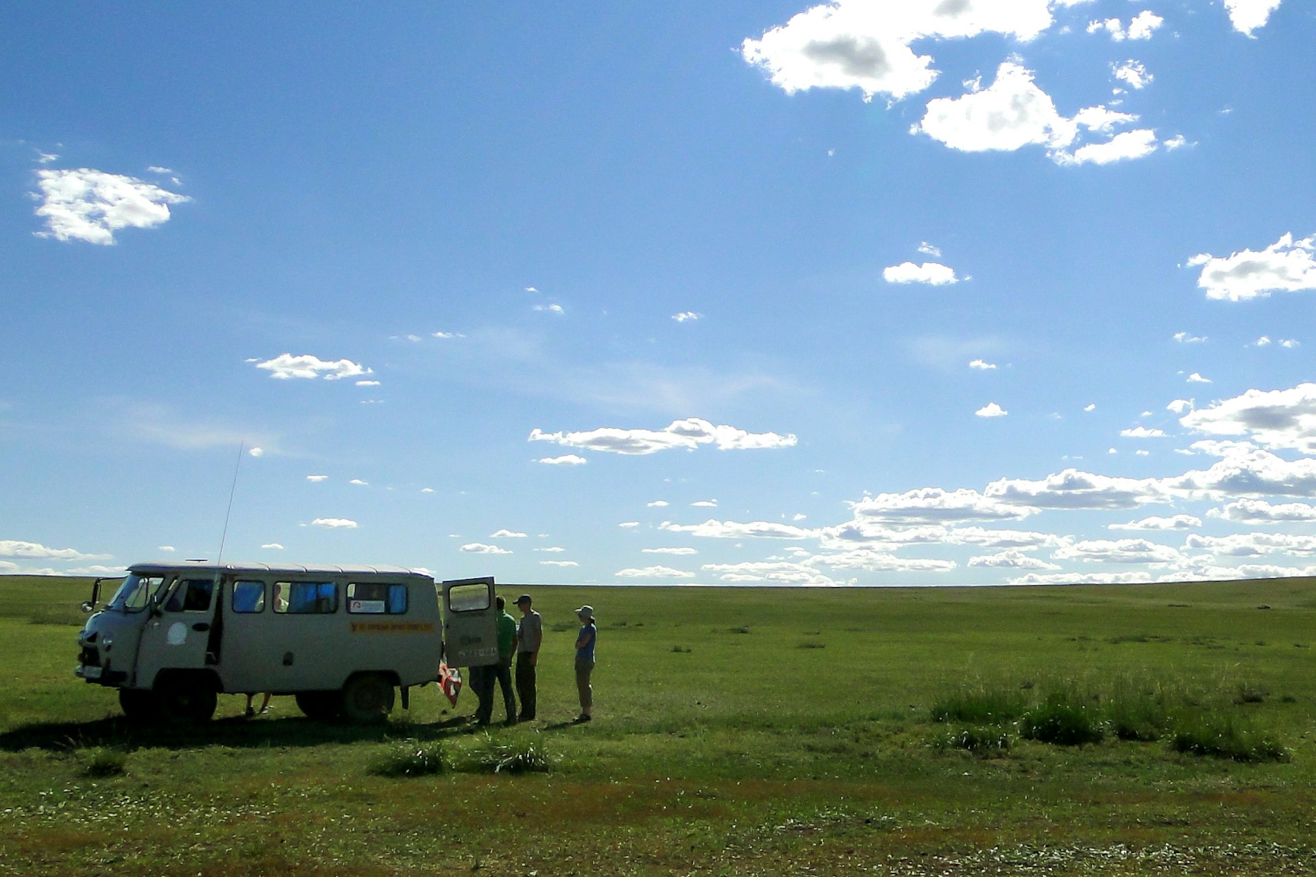 Most Mongolian road trips are done in no-frills UAZ vans. Image by Stephen Lioy / Lonely Planet