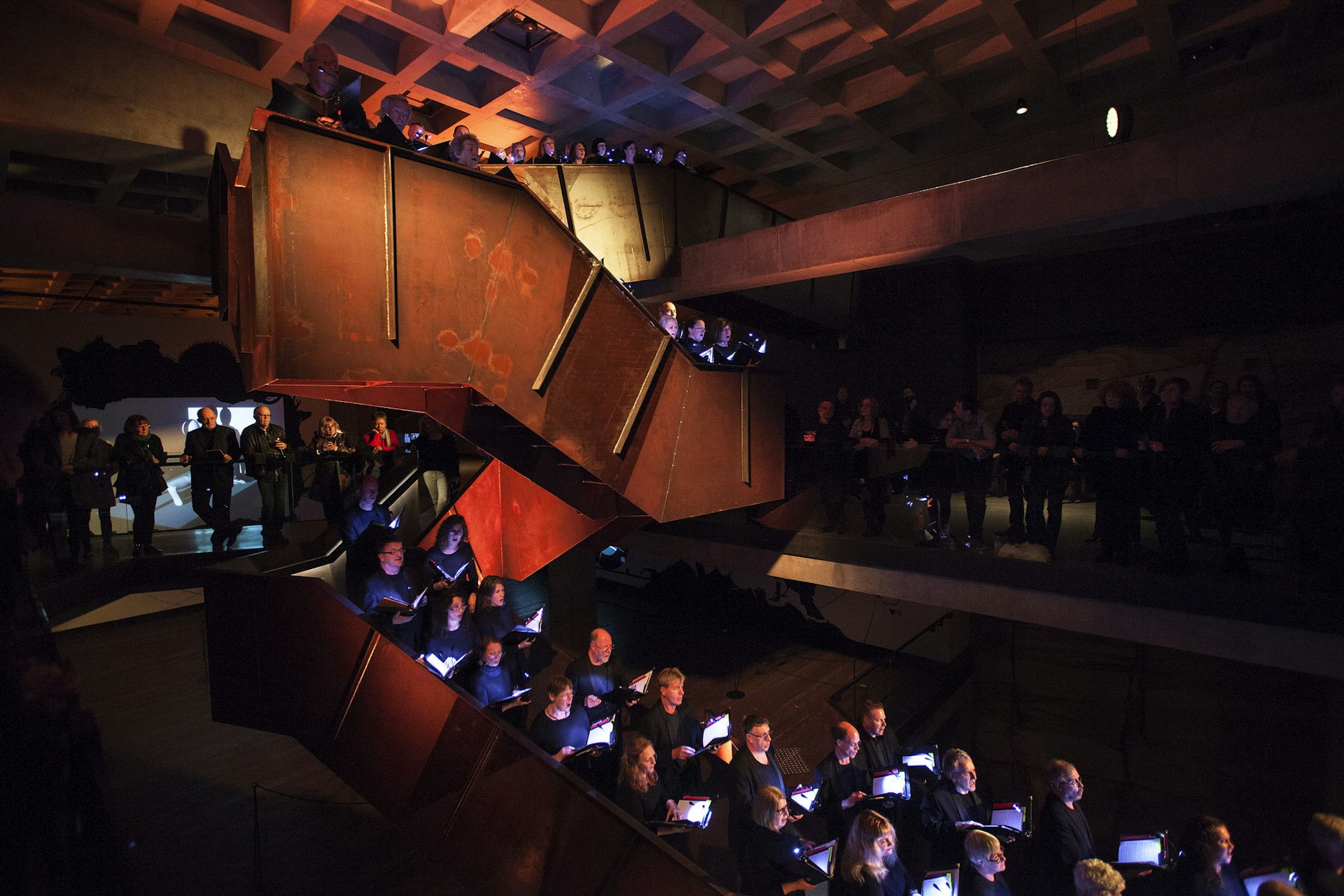 TSO performing inside the Museum of Old and New Art, Hobart, Tasmania for MONA MOFO. Image by Rémi Chauvin / MONA