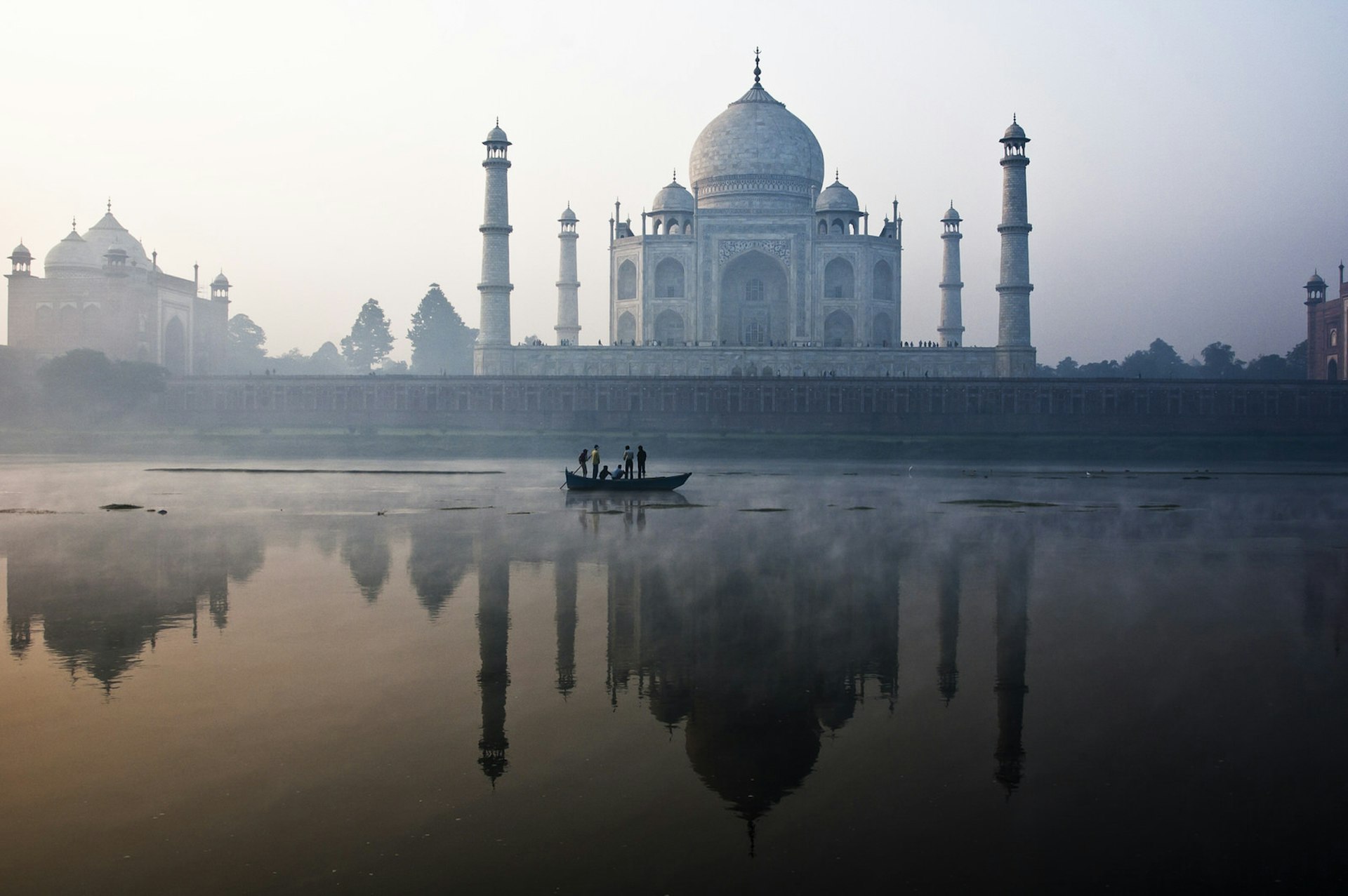 The Taj Mahal as viewed from across the Yamuna River © Jitendra Singh / 500px