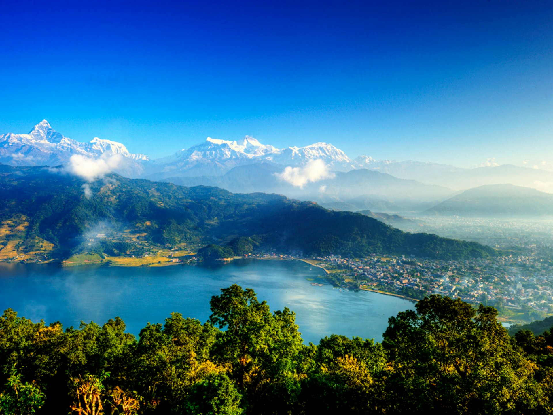 Misty morning light over Pokhara. Image by Mike Behnken / CC By 2.0 ND