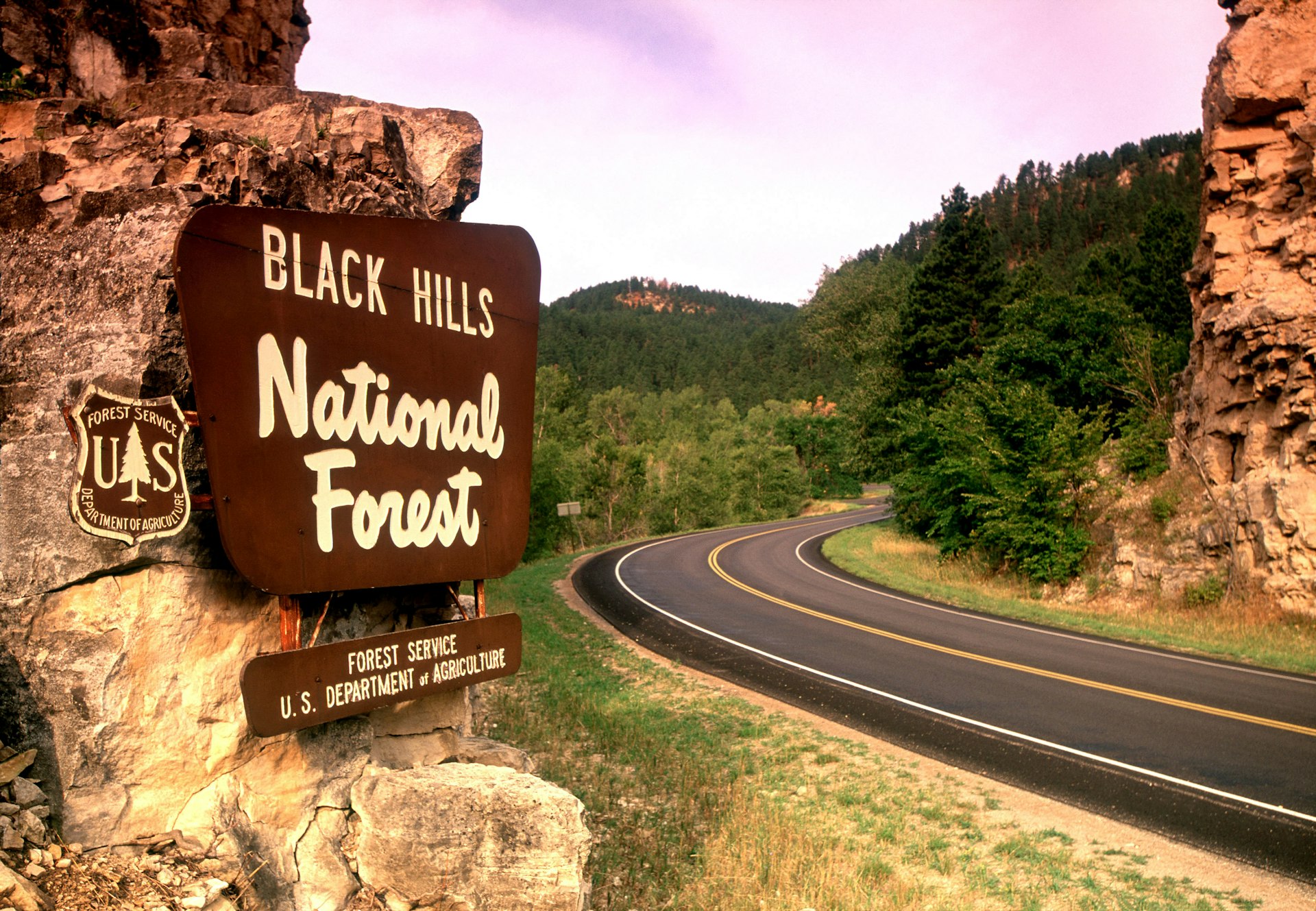 Entrance to Black Hills National Forest. Image by John Coletti / AWL Images / Getty