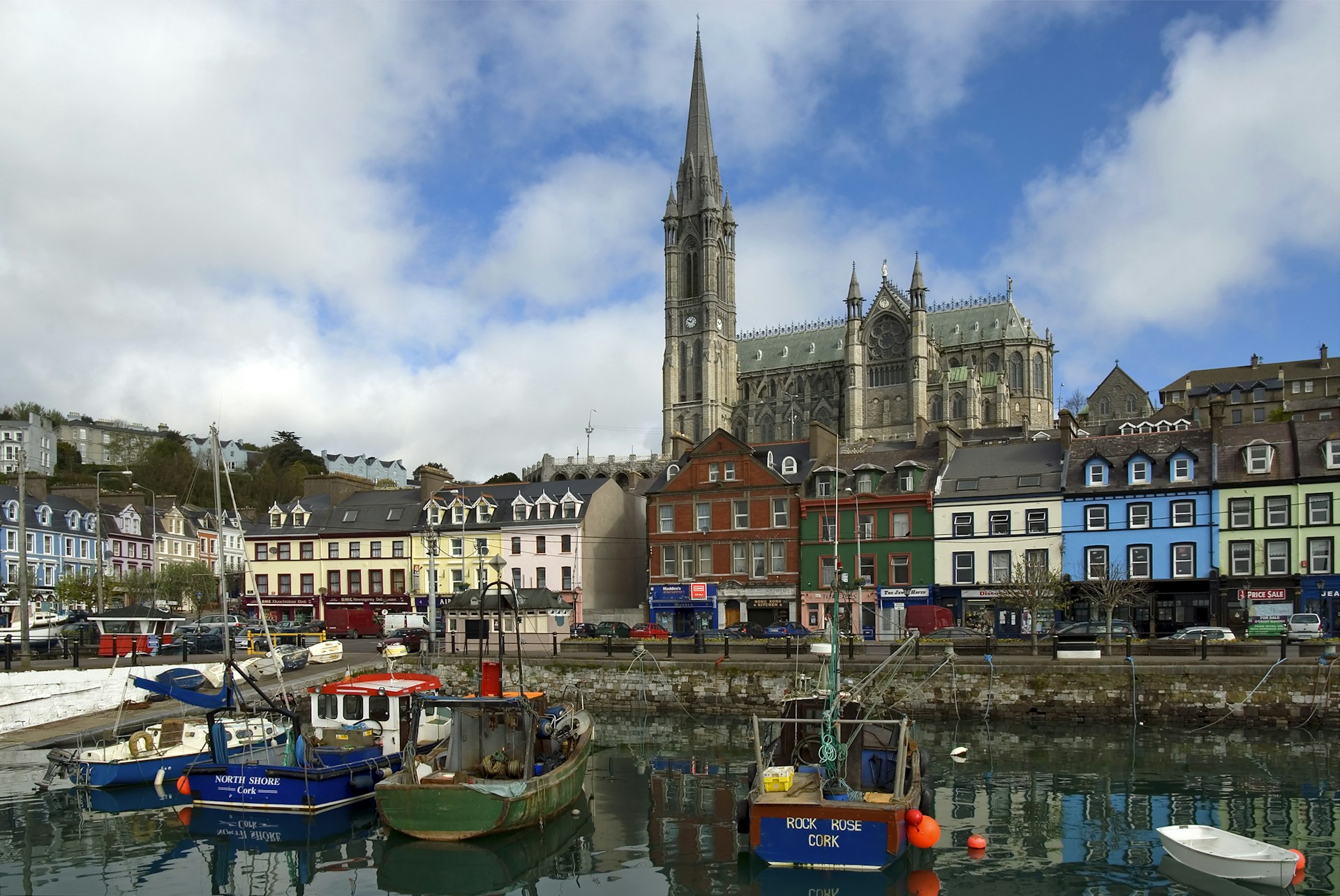 COBH, IRELAND - 2008/04/27: Historical harbour front of the coastal town. (Photo by Olaf Protze/LightRocket via Getty Images)