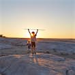 Children in Makgadikgadi Pans, Botswana
