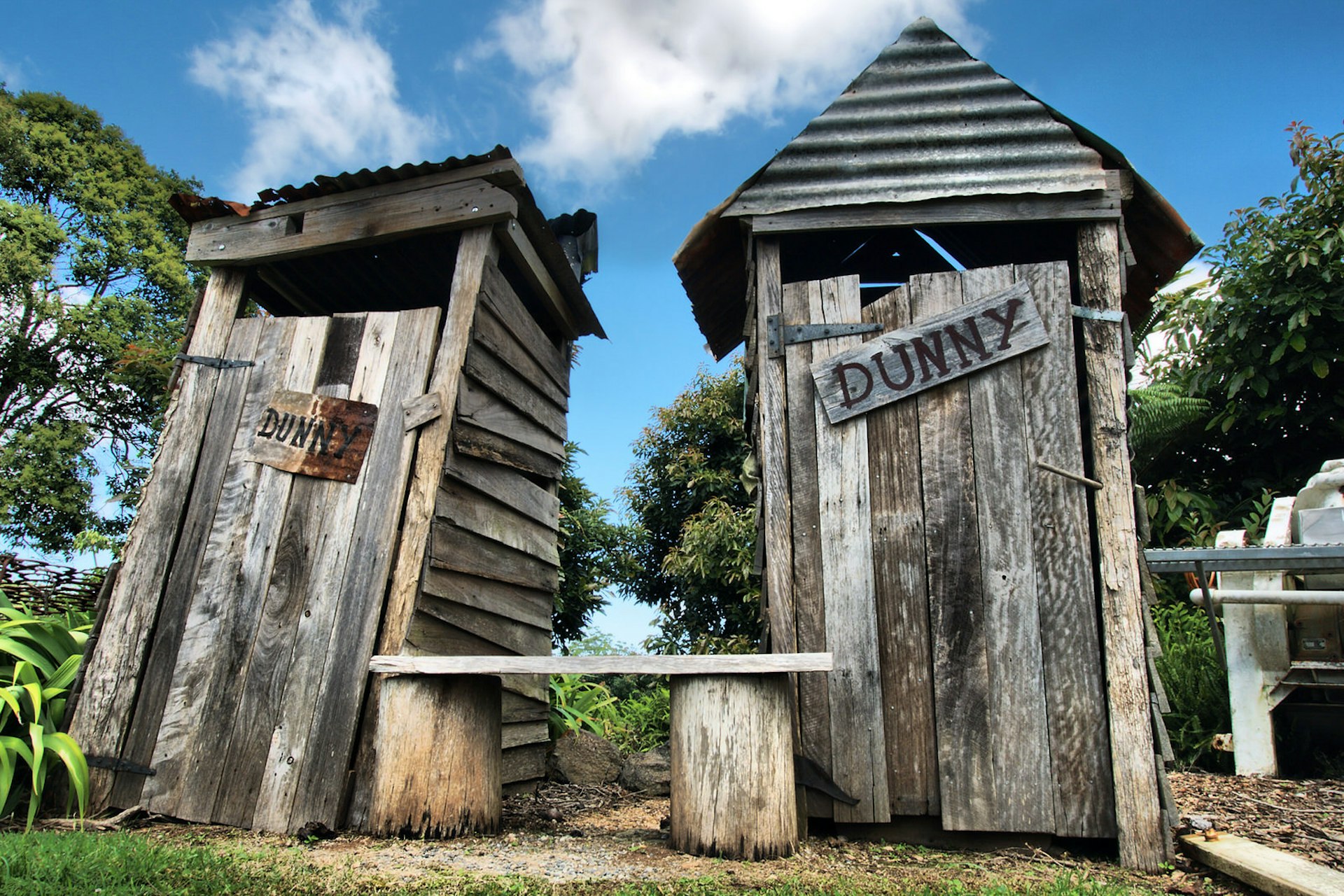 Two wooden outhouses © David Anderson / Getty Images