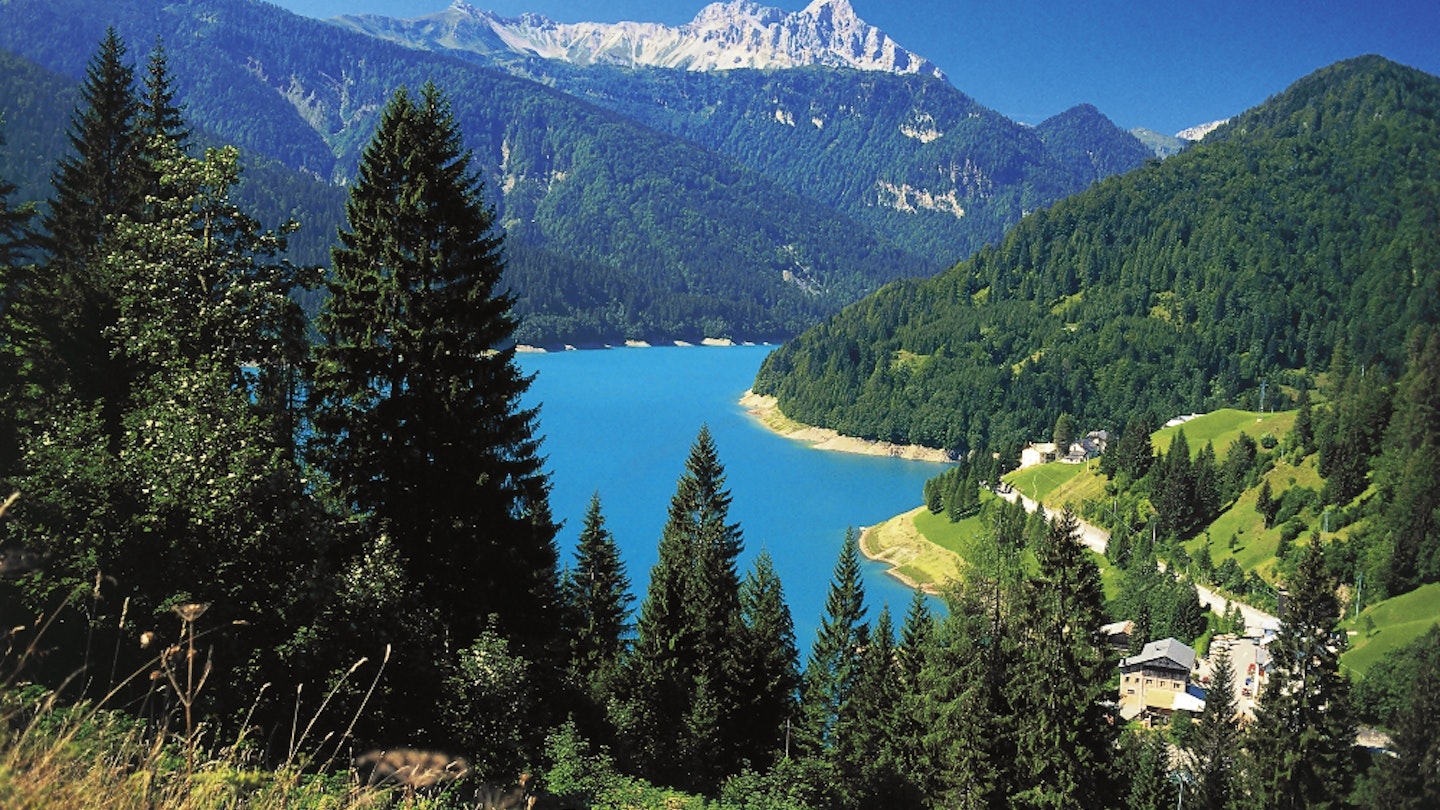 Lake Sauris in the Carnic Alps