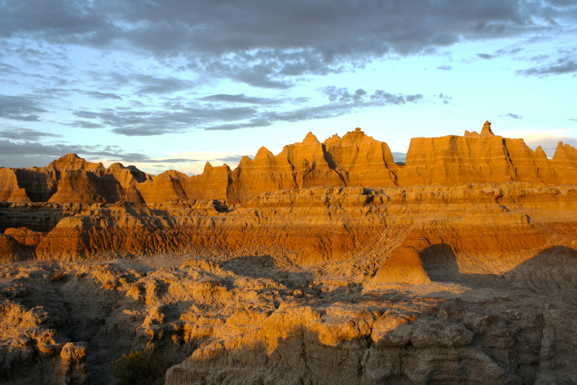 The strange rock formations at Badlands National Park. Image by Alexander Howard / Lonely Planet