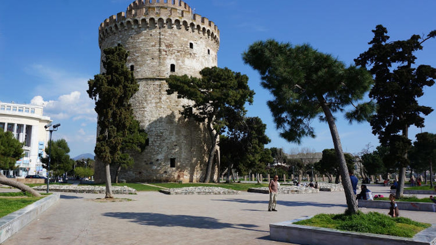 The White Tower is one of Thessaloniki’s most recognisable sights. Image by Anita Isalska / Lonely Planet