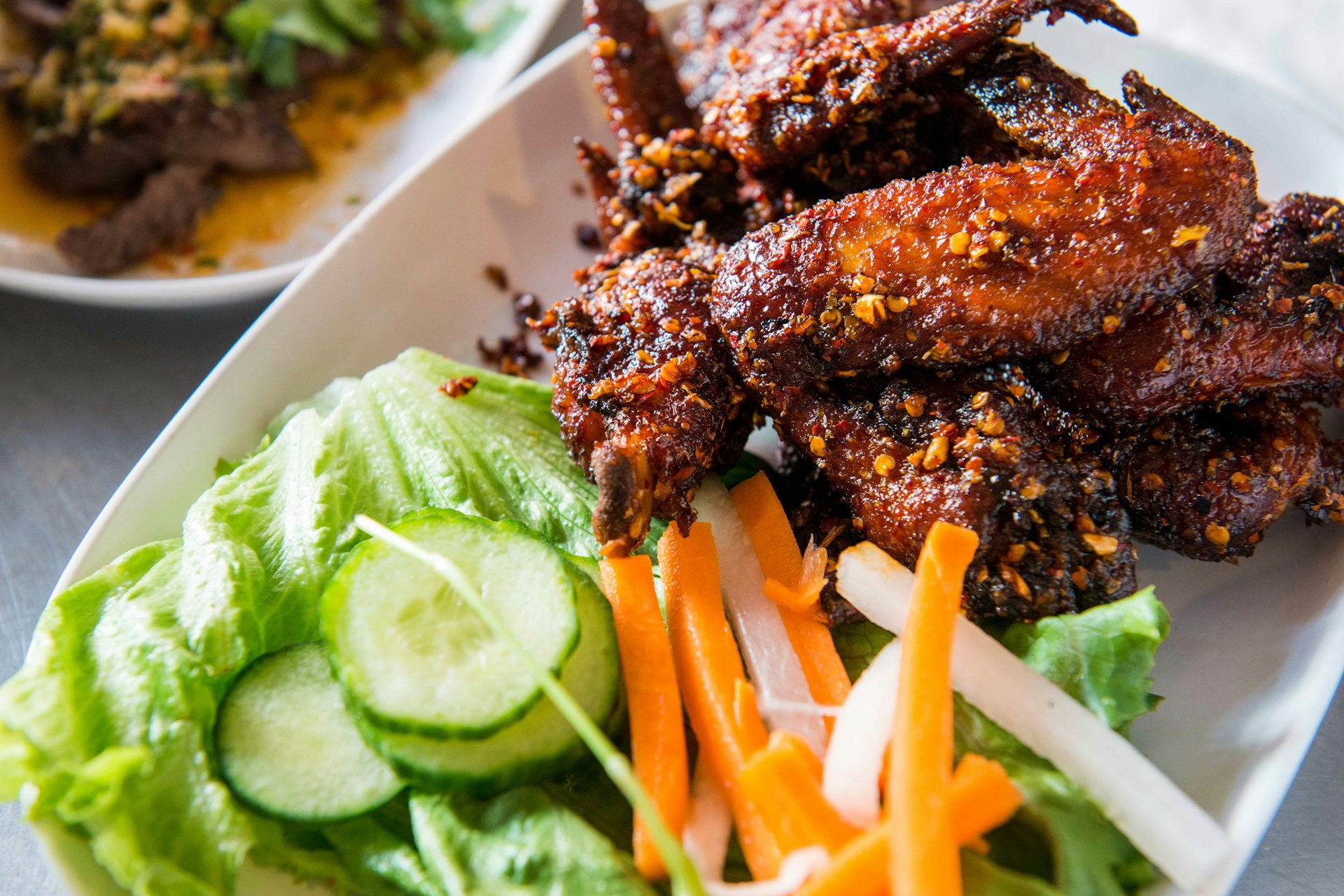A plate of Pok Pok chicken wings. Image by Flash Parker / Lonely Planet