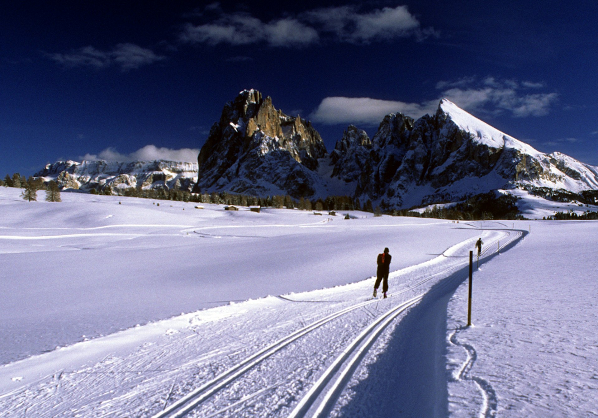 Alpe-di-Siusi is a paradise for cross-country skiers