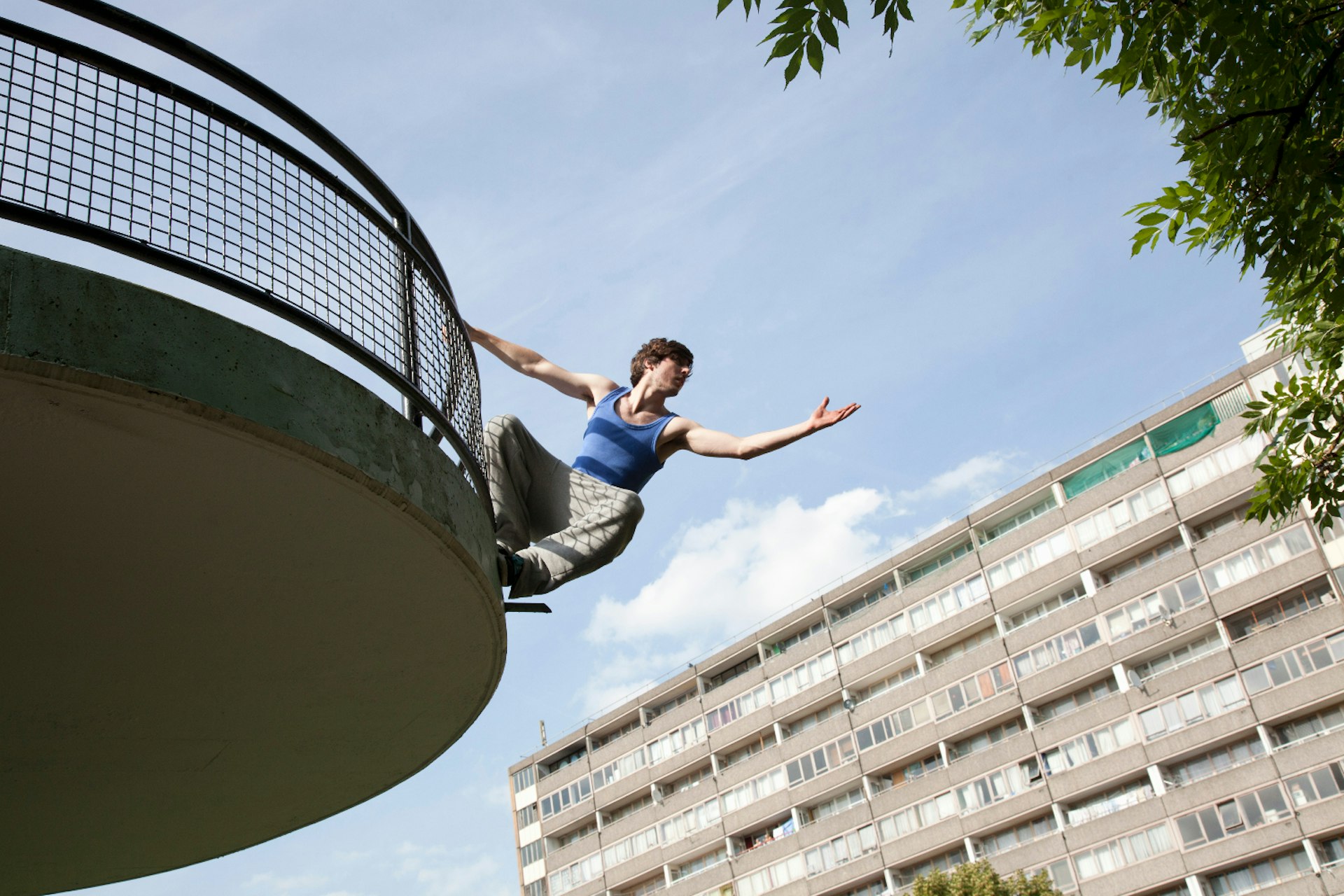 Free running on the South Bank. Image by Cultura RM Exclusive / Chris Whitehead / Getty