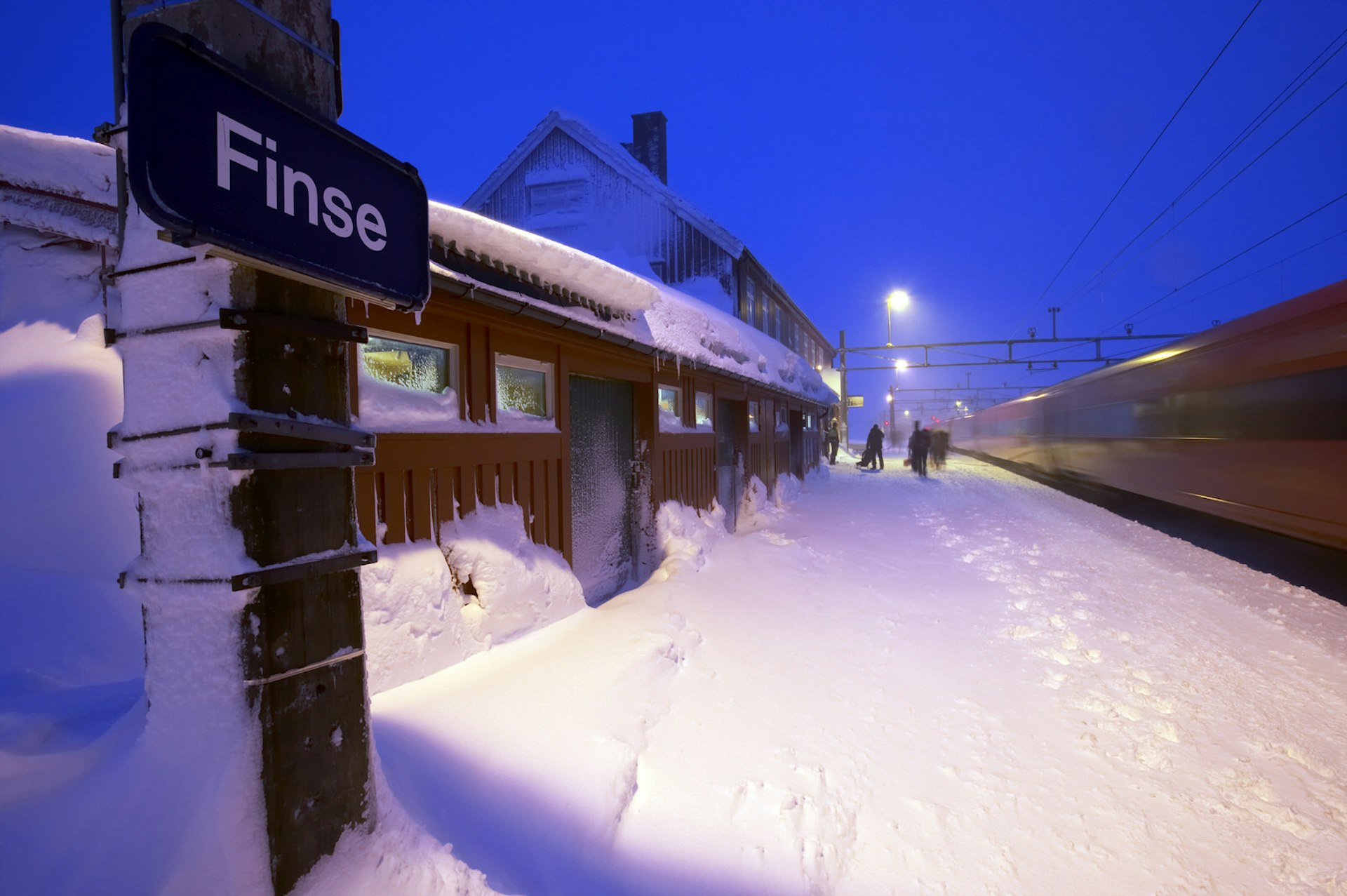 A snowy-looking Finse station in Norway