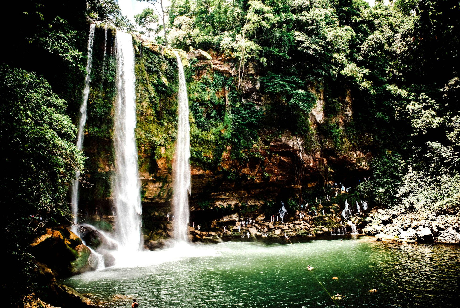 Taking a dip in XXXXX is a good way to cool off in the sticky Chiapas jungle. Image by Giulia Fiori Photography / Getty Images