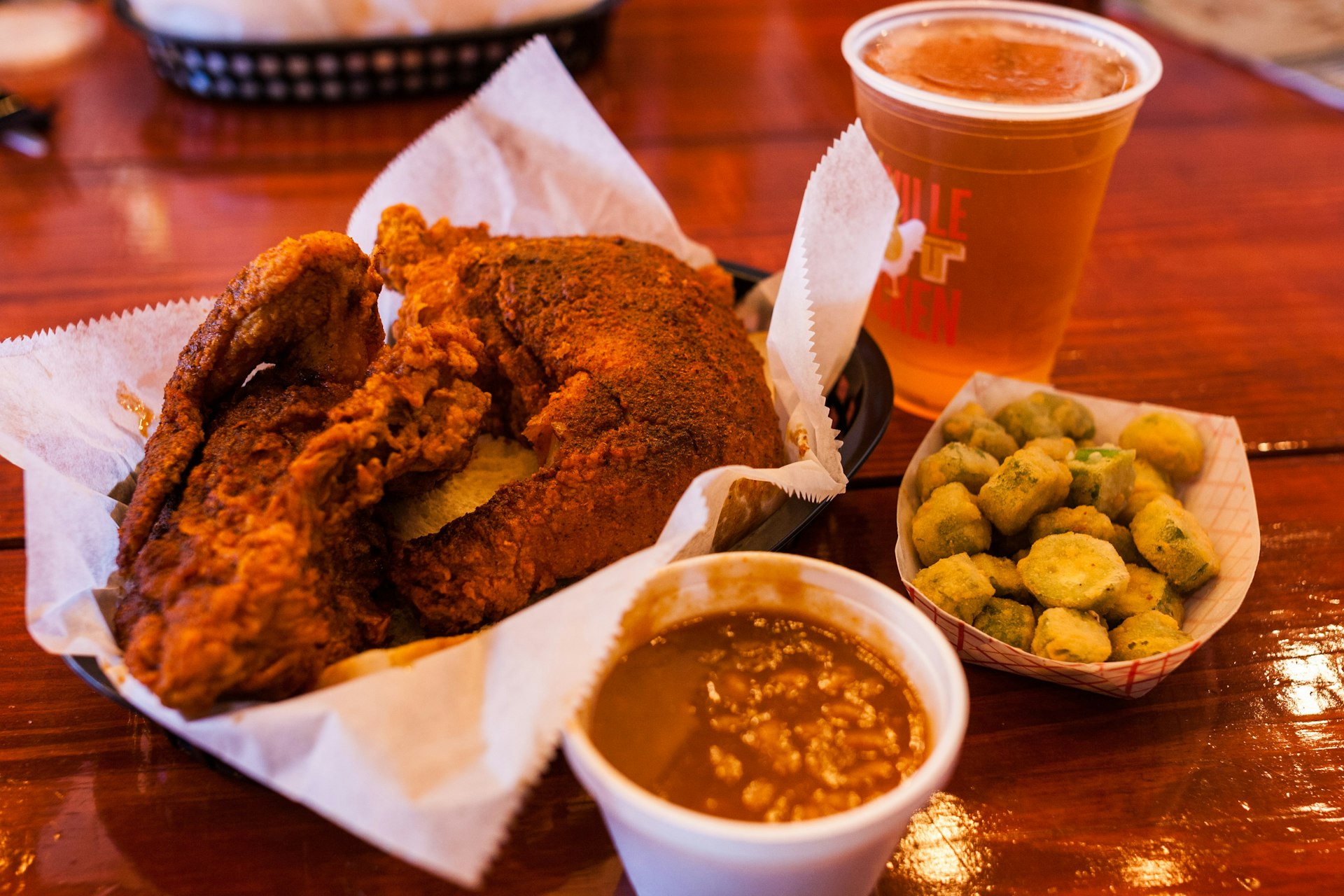 Hot chicken from Pepperfire. Image by Alexander Howard / Lonely Planet