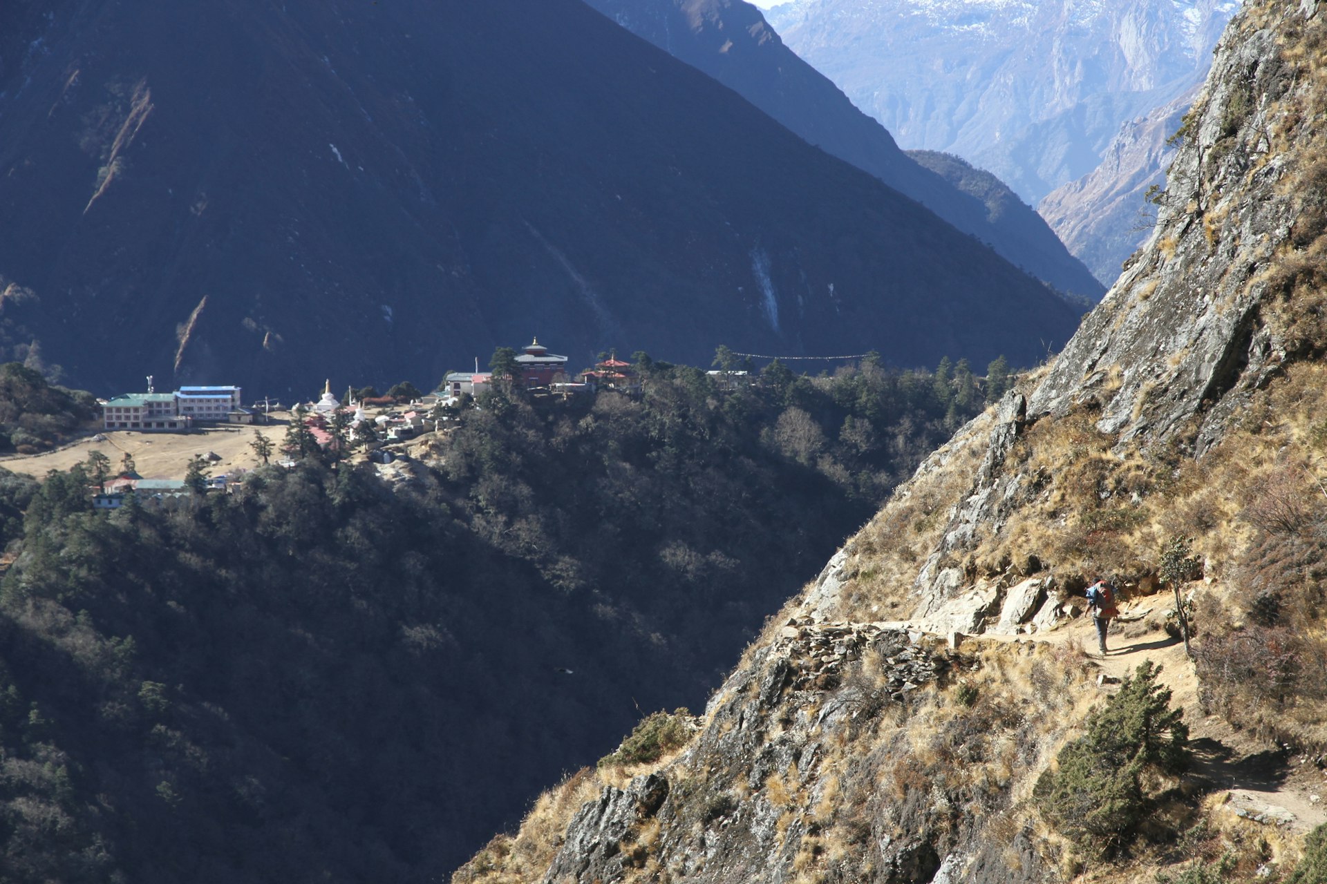 Tengboche seen from the trail from Pangboche to Phortse. Image by Bradley Mayhew / Lonely Planet