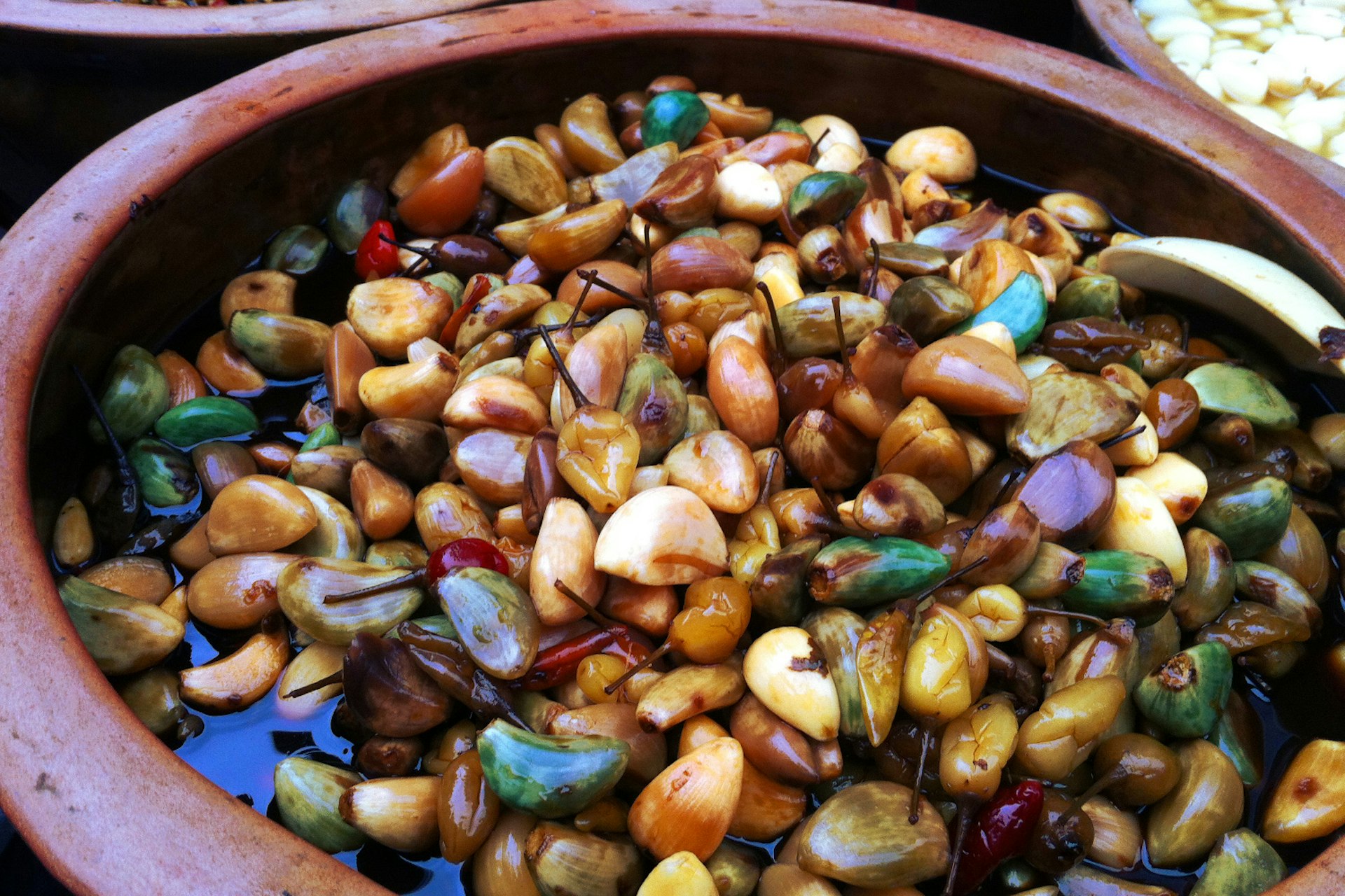 Condiments like spicy pickled garlic are a Huangyao specialty. Image by Piera Chen / Lonely Planet