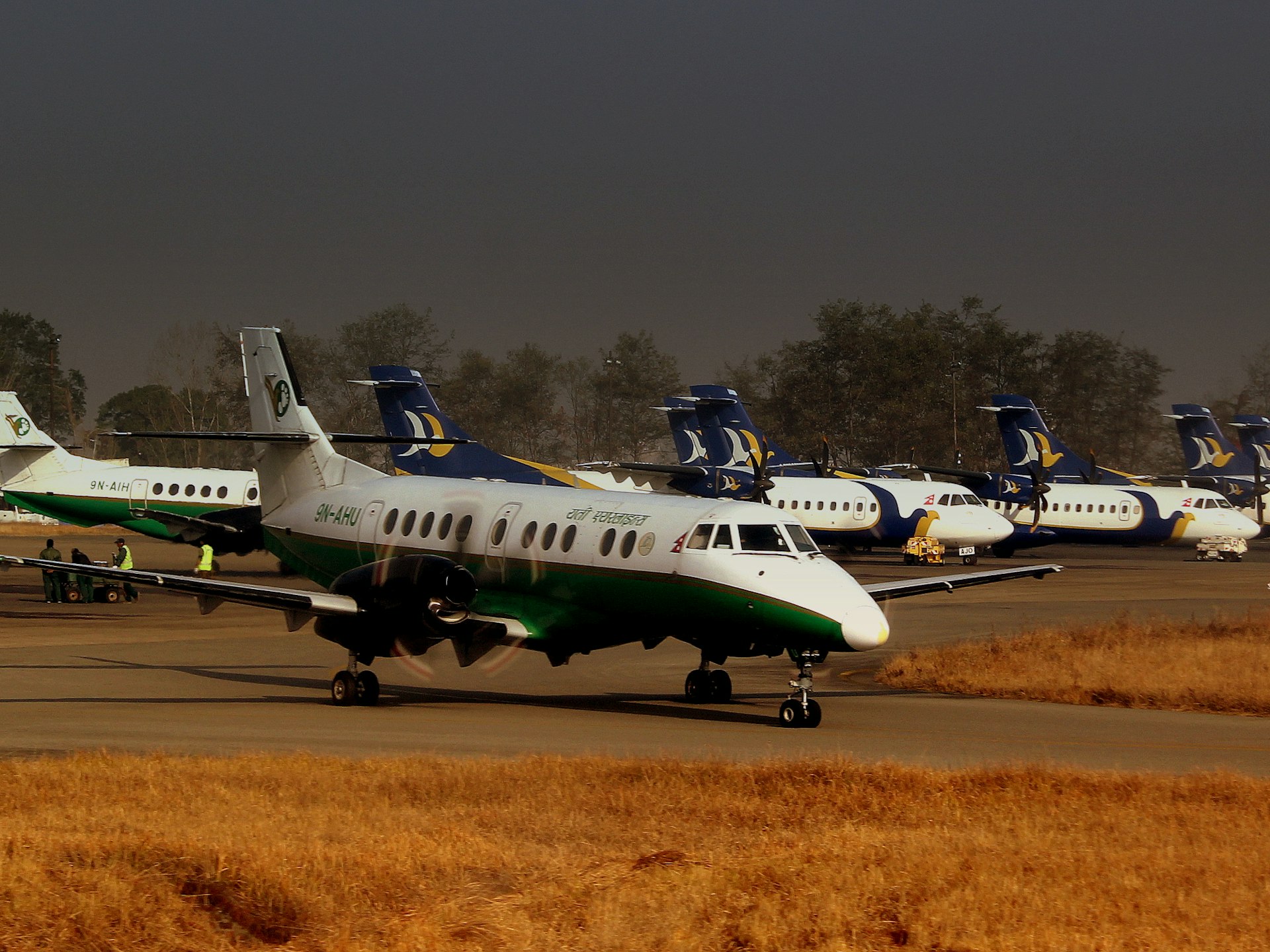 Domestic flights queuing in Kathmandu. Image by calflier001 / CC by-SA 2.0