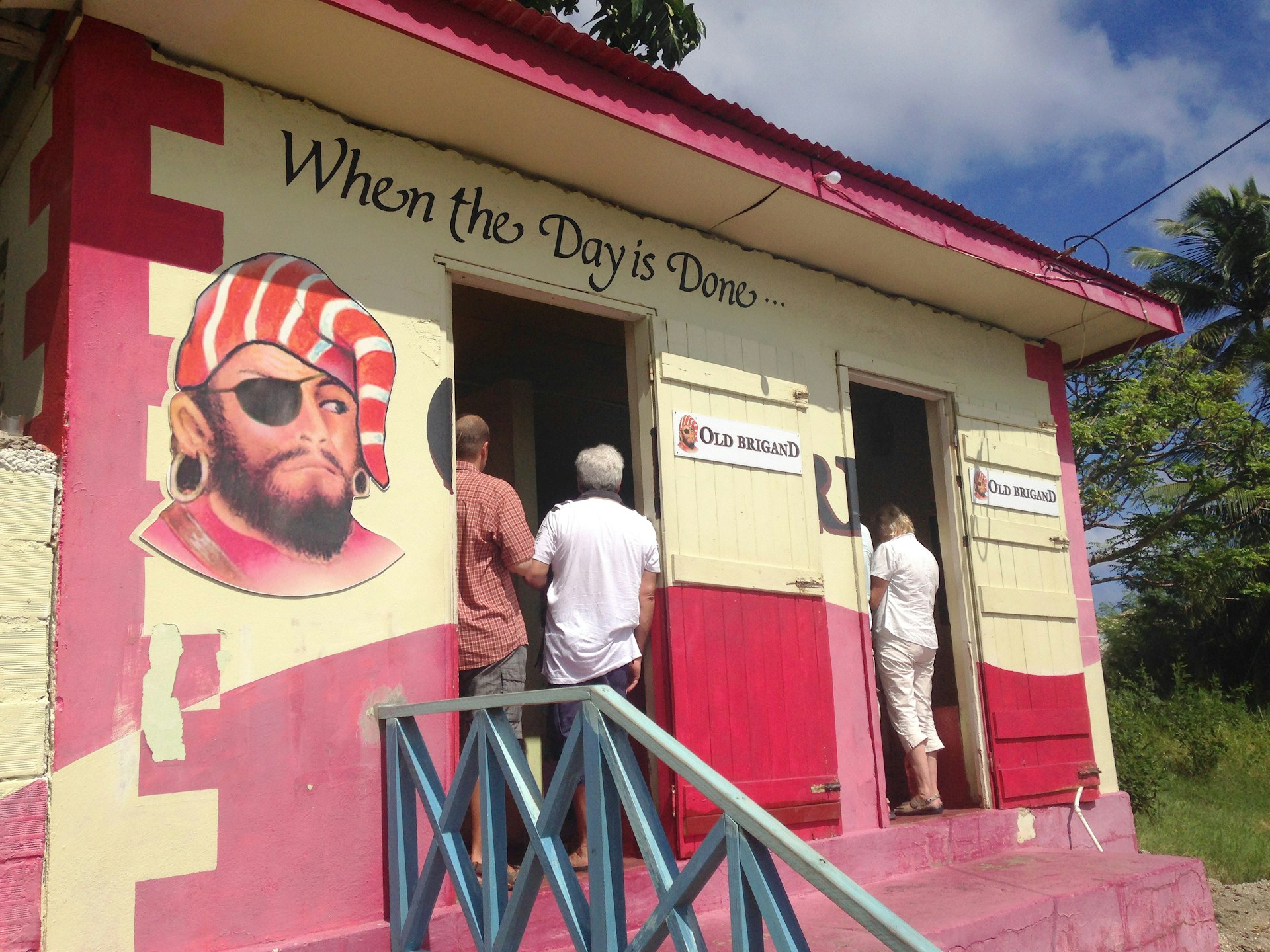 Barbadian rum shop run by the aunt champion UK boxer Nigel Benn. Image by Sarah Reid / Lonely Planet