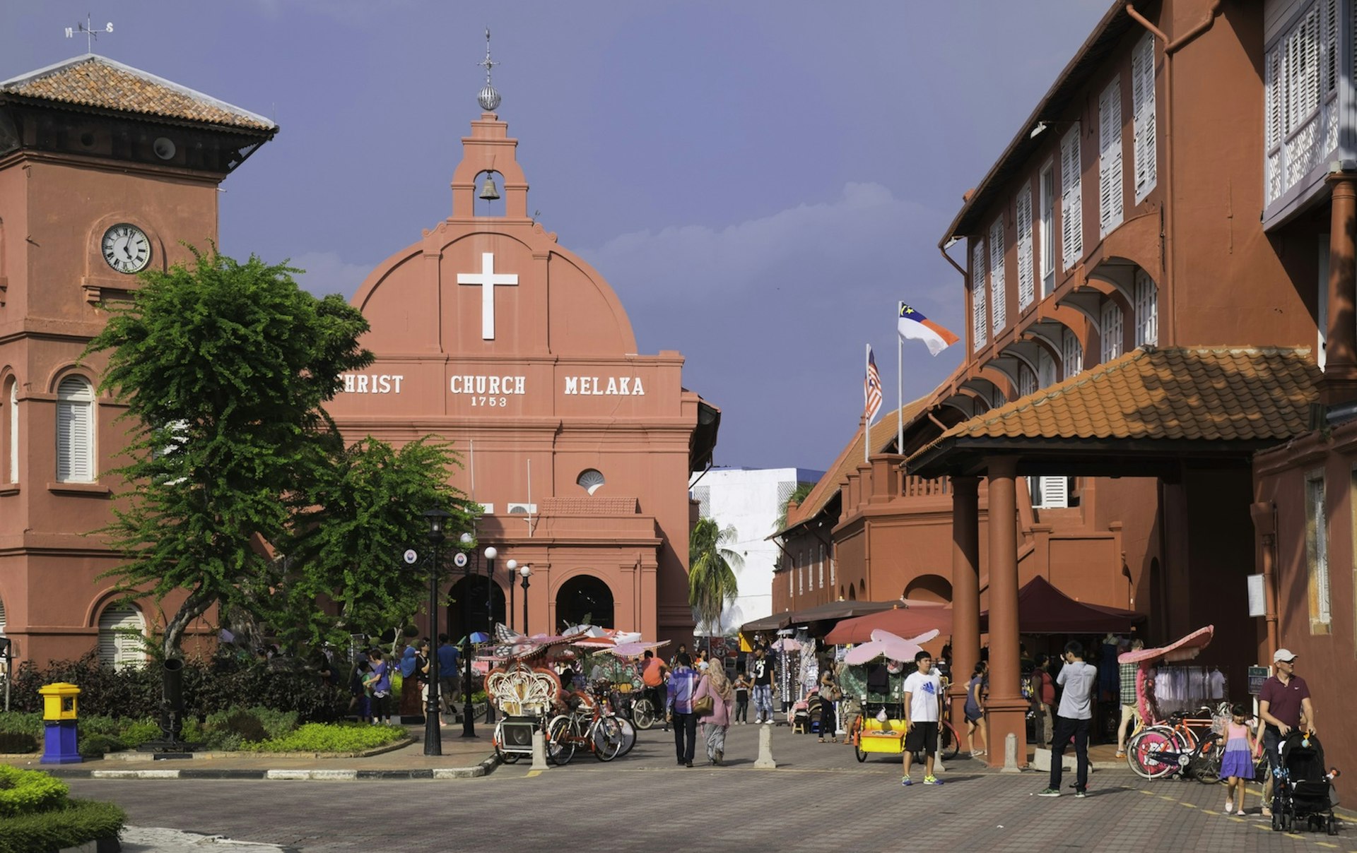 Christ Church in Melaka's town square © John Woodworth / Getty Images