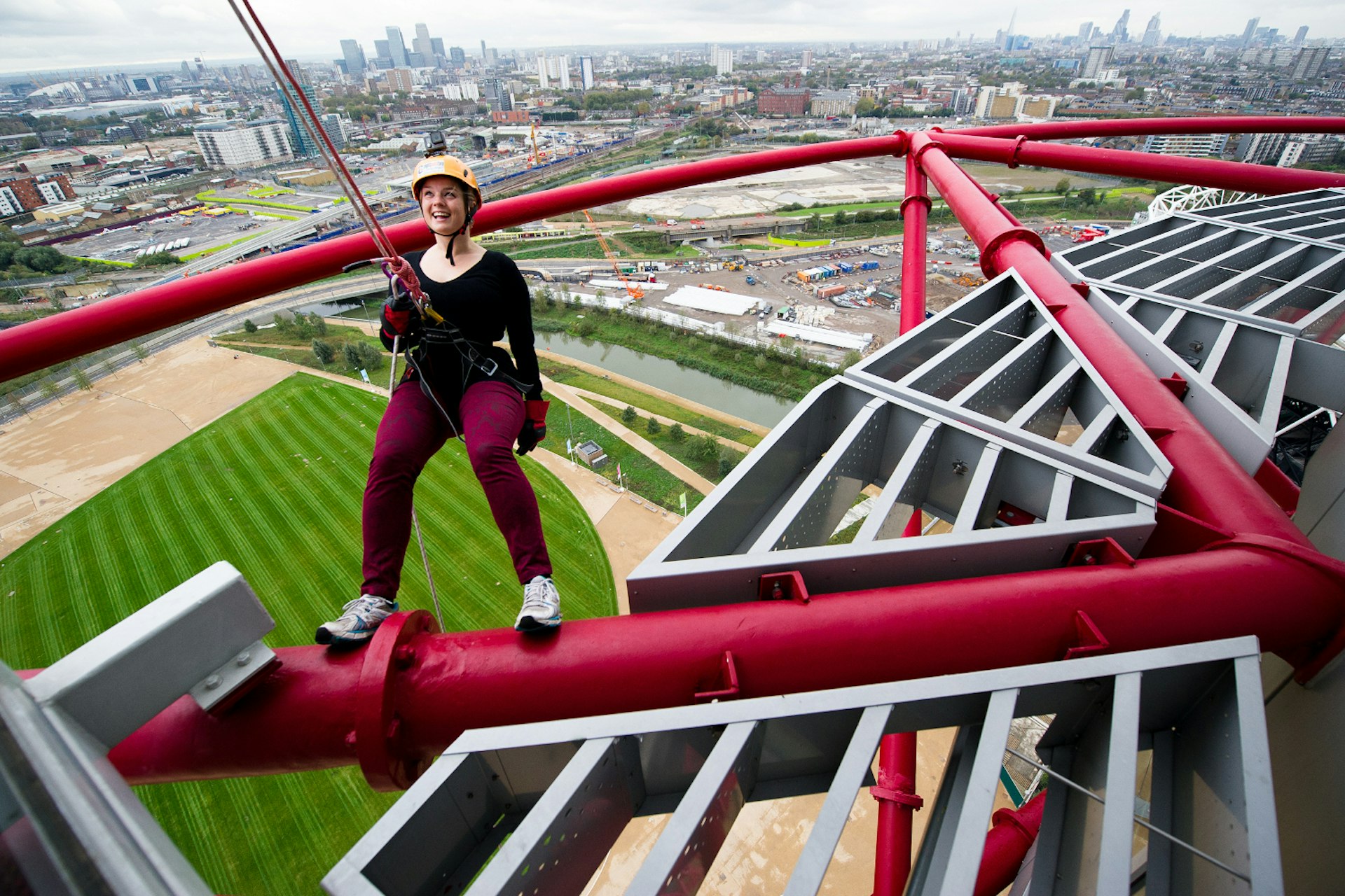 The Orbit offers views across London – if you're prepared to look down. Image by ArcelorMittal Orbit