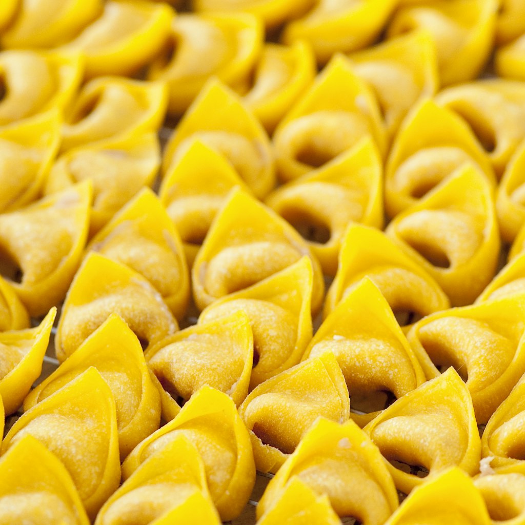 Tortellini pasta is a staple in Bologna