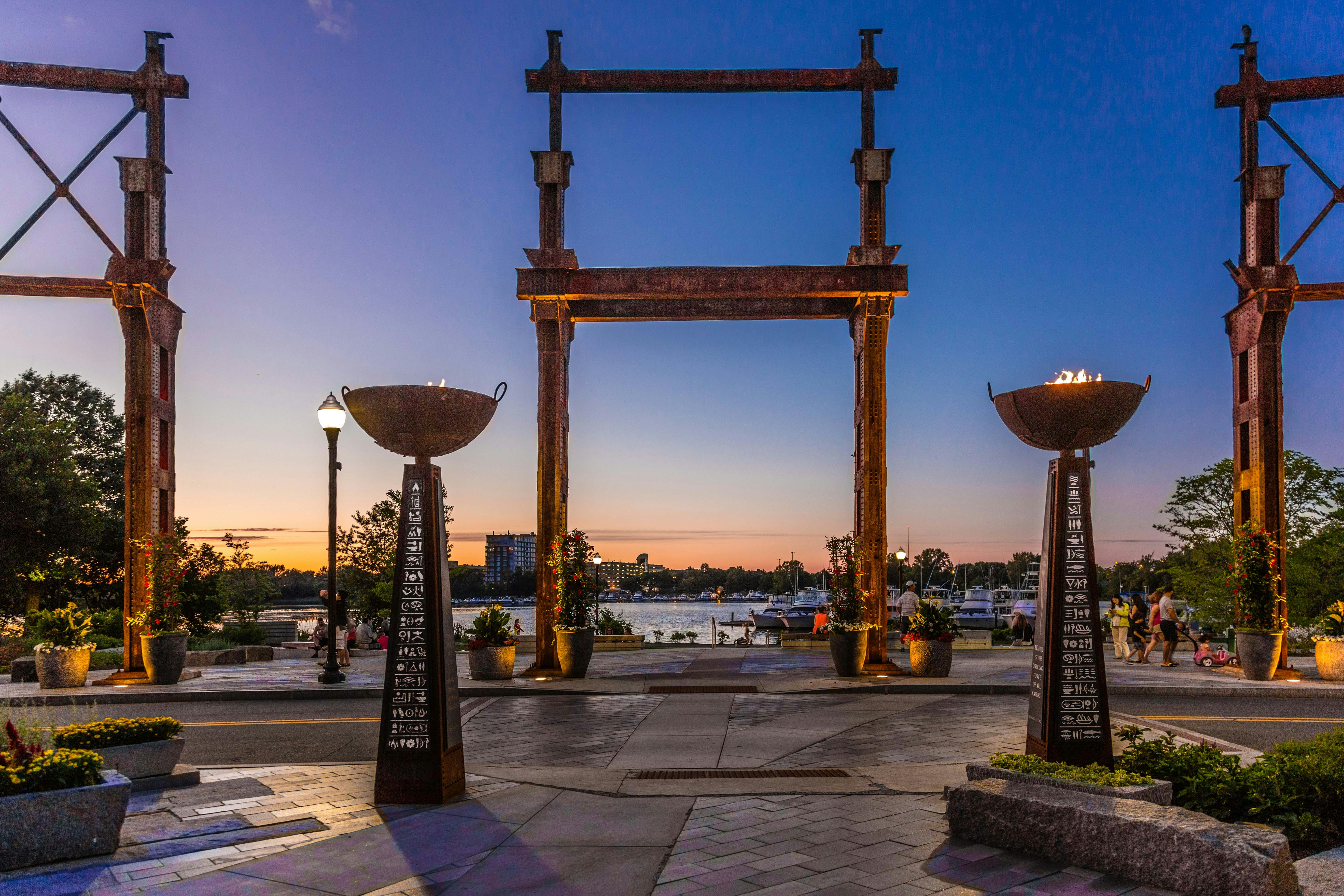 Assembly Row in Somerville at twilight. Image © Arturo Velasquez