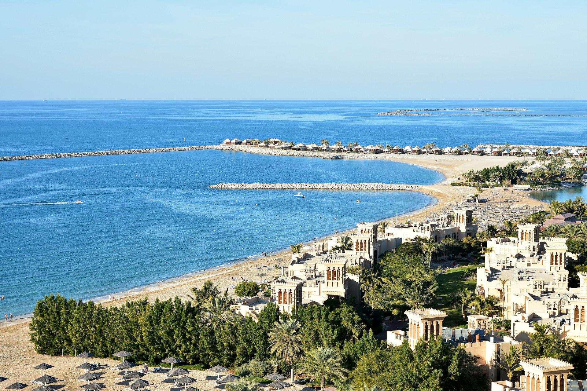 Coastal view of Jazirat Al Hamra, Ras Al Khaimah