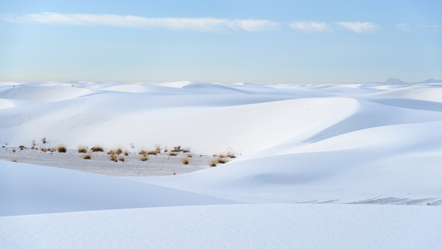 The strange white dunes of White Sands National Monument © Image by Justin Foulkes / Lonely Planet