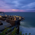 Features - Rock Bar, Jimbaran, Bali, by night. Image courtesy of Ayan Resort & Spa, Bali