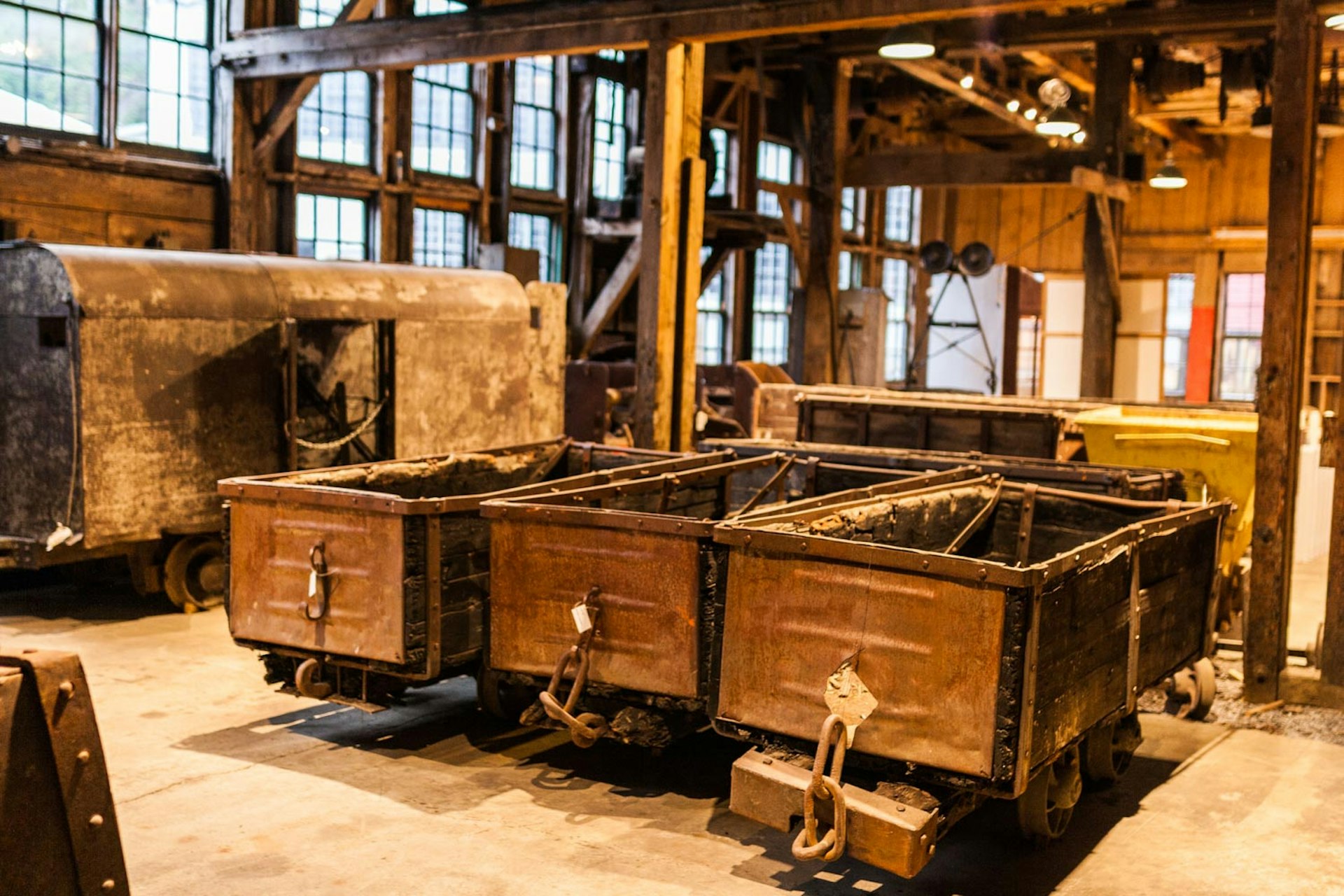 Mine carts at the Britannia Mine Museum © Alexander Howard / Lonely Planet