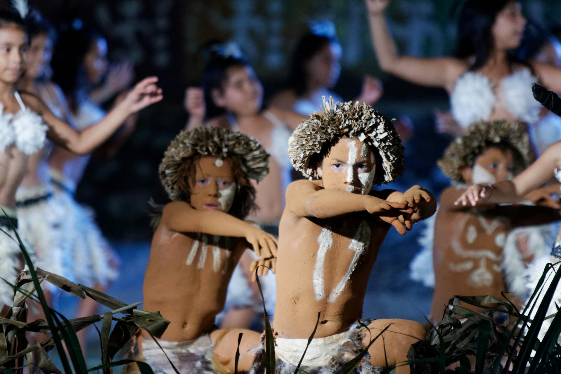 Youth perform a traditional Rapa Nui dance during the Tapati Festival © Jean-Bernard Carillet / Lonely Planet