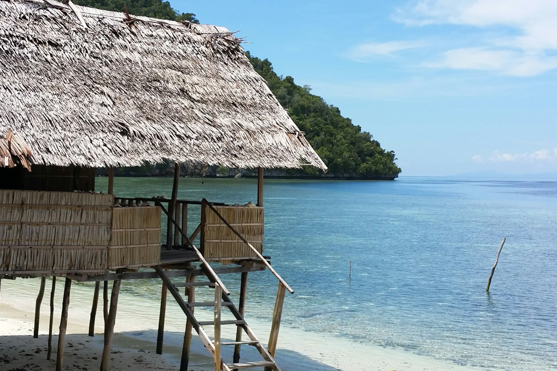 Typical beach shack on Pulau Kri, Raja Ampat, West Papua © Stuart Butler / Lonely Planet