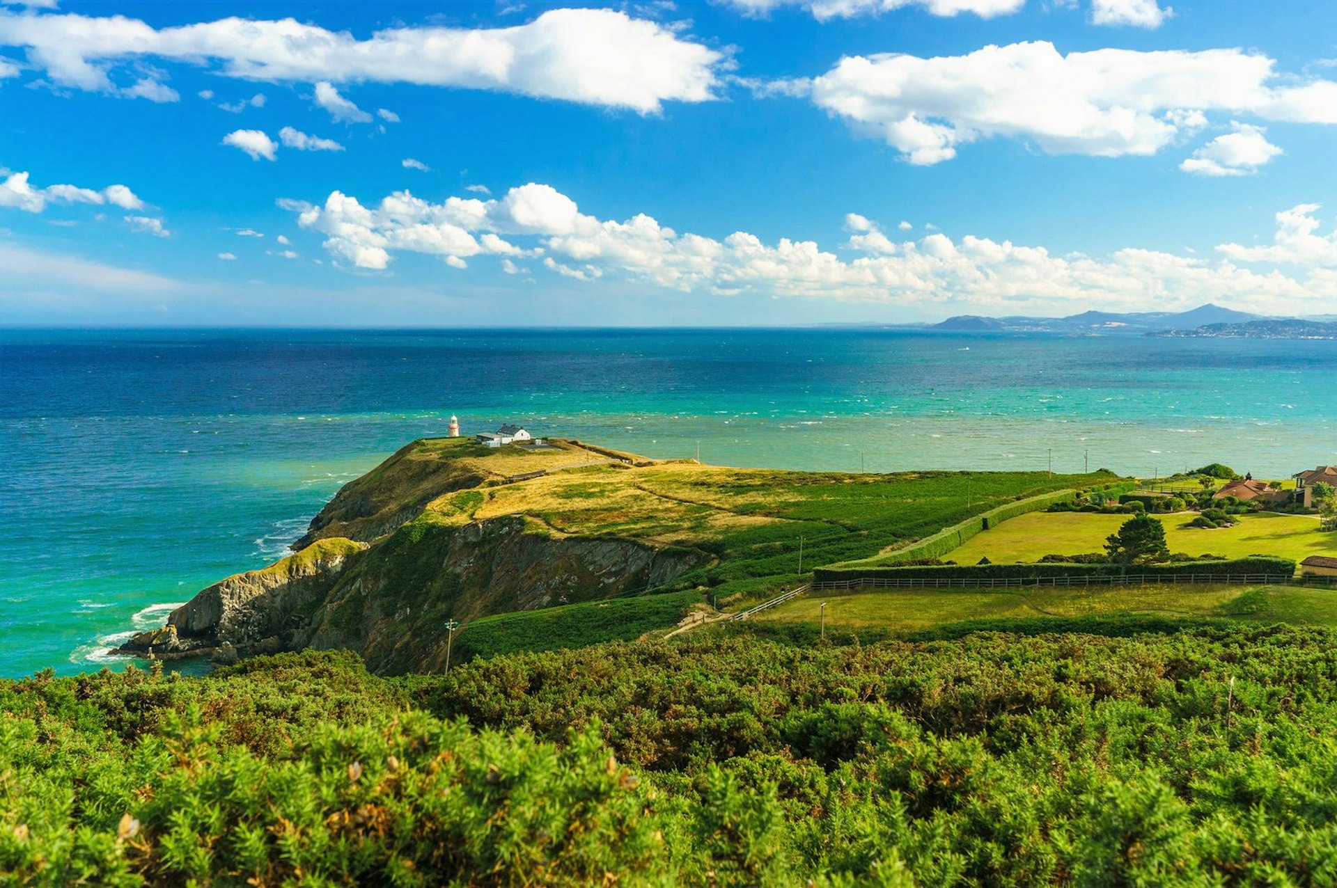 A sea view from Howth in Dublin, Ireland