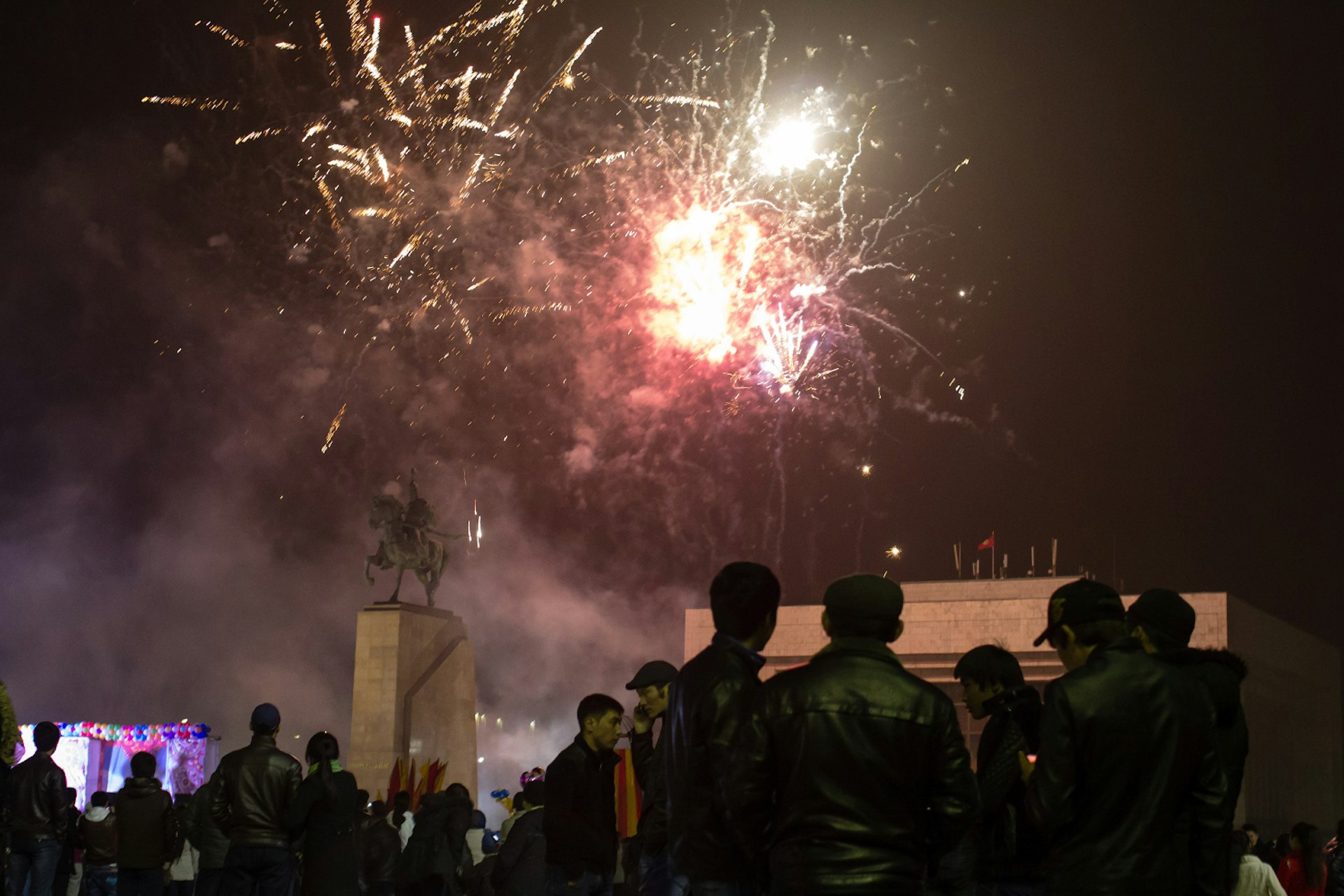 Fireworks often round out the night during Nowruz celebrations in Central Asia © Stephen Lioy / Lonely Planet