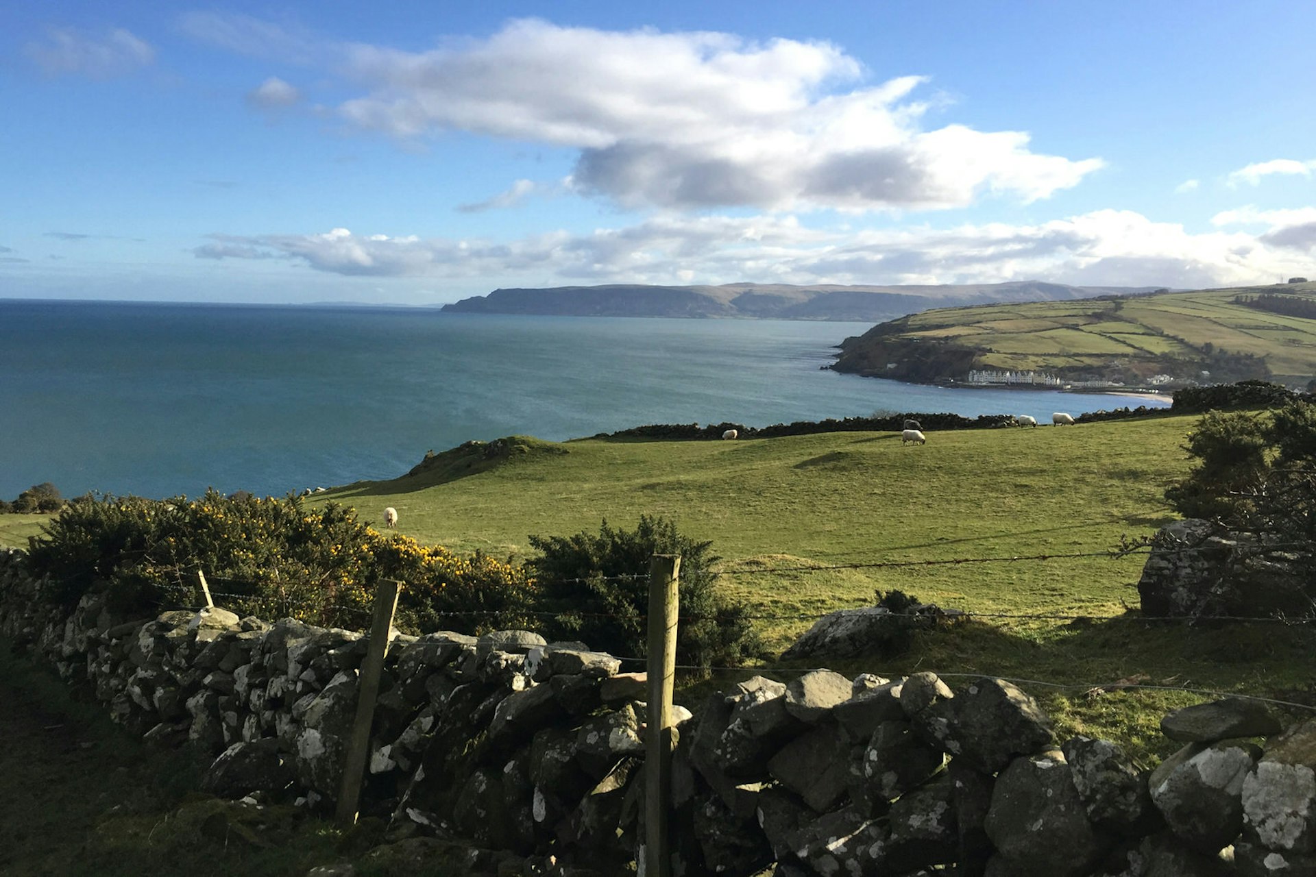 Views stretch south to Cushendall from Torr Head Road © Paula Hardy / Lonely Planet