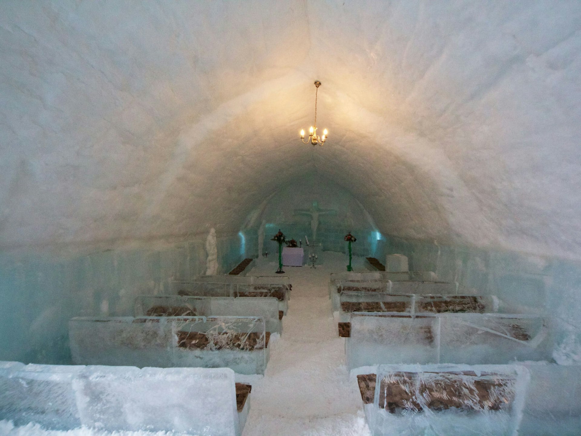 Church at the Hotel of Ice, Bâlea Lake © Nellie Huang / Lonely Planet