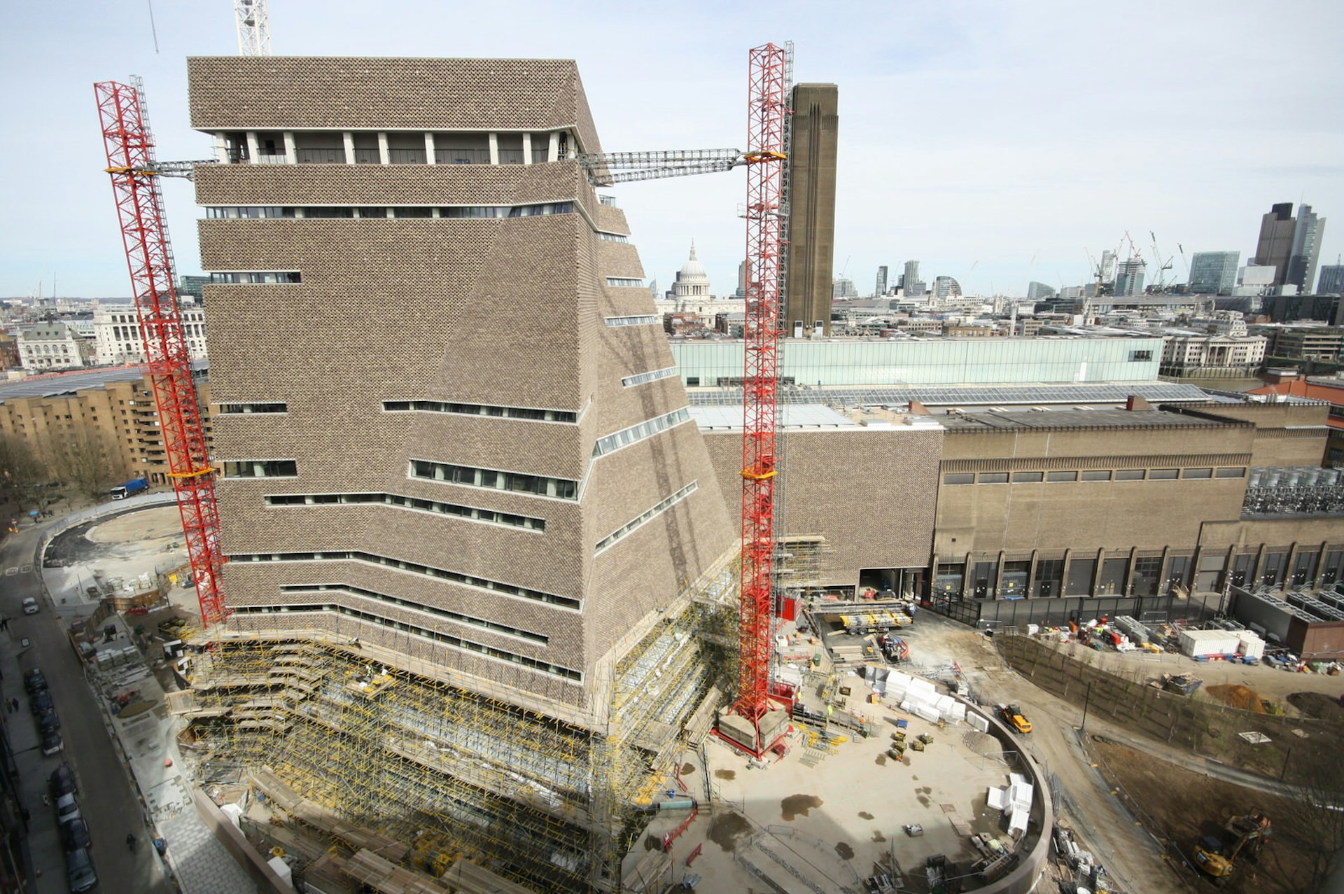 Tate Modern's extension taking shape earlier this year © Tate Photography