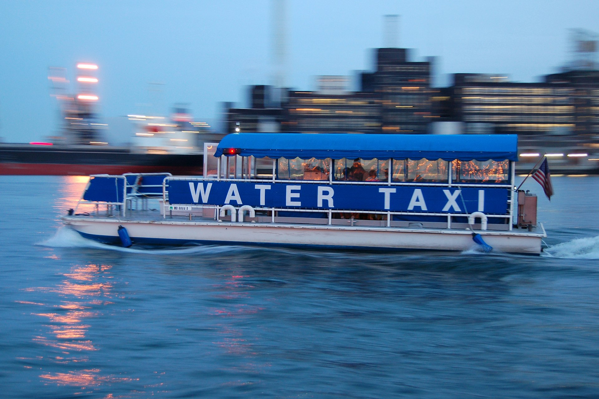 One of Baltimore's convenient water taxis