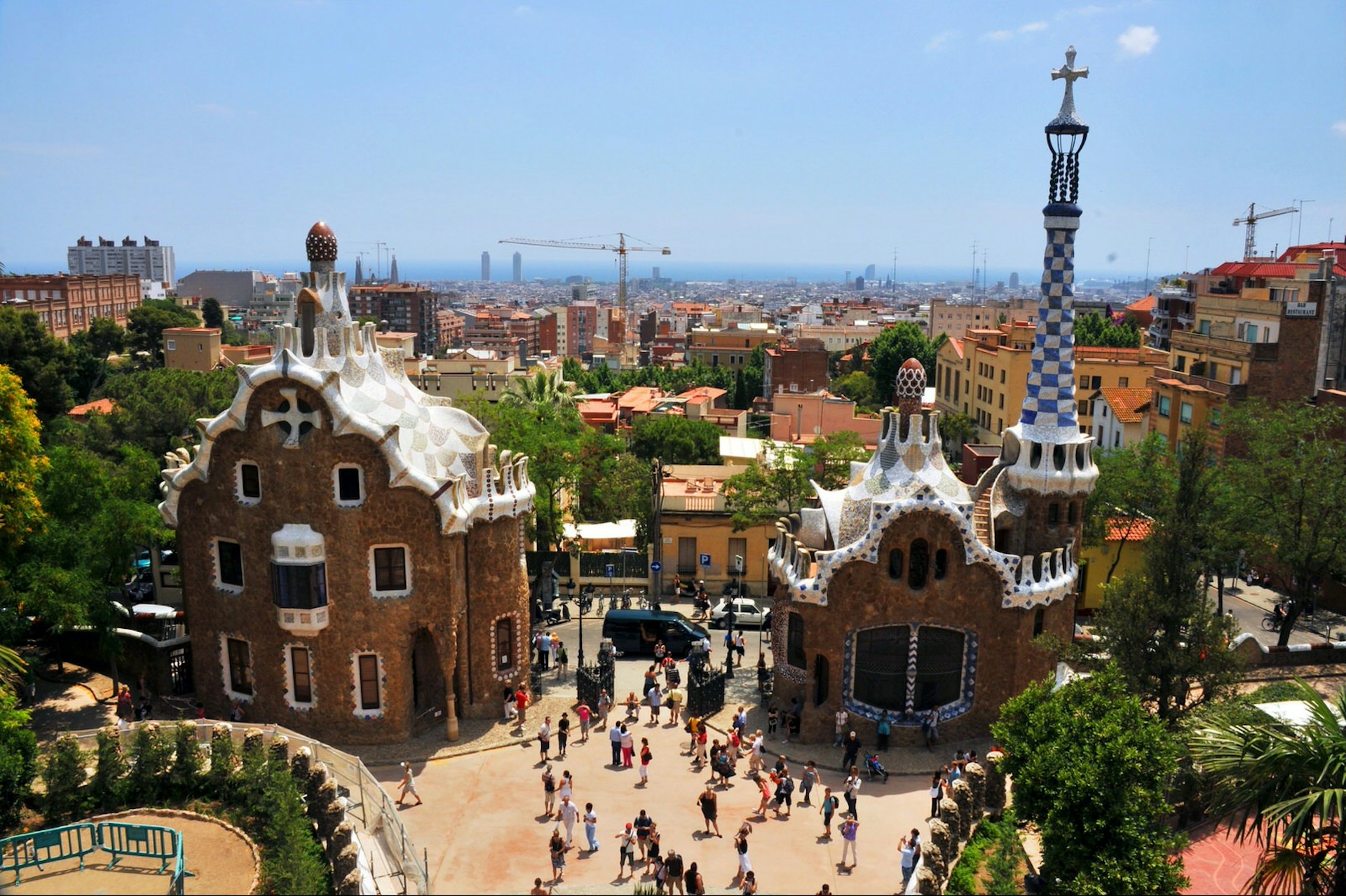 Walk off all those calories with a stroll through Park Güell, a public park containing examples of Gaudí architecture ©seattledredge/Budget Travel