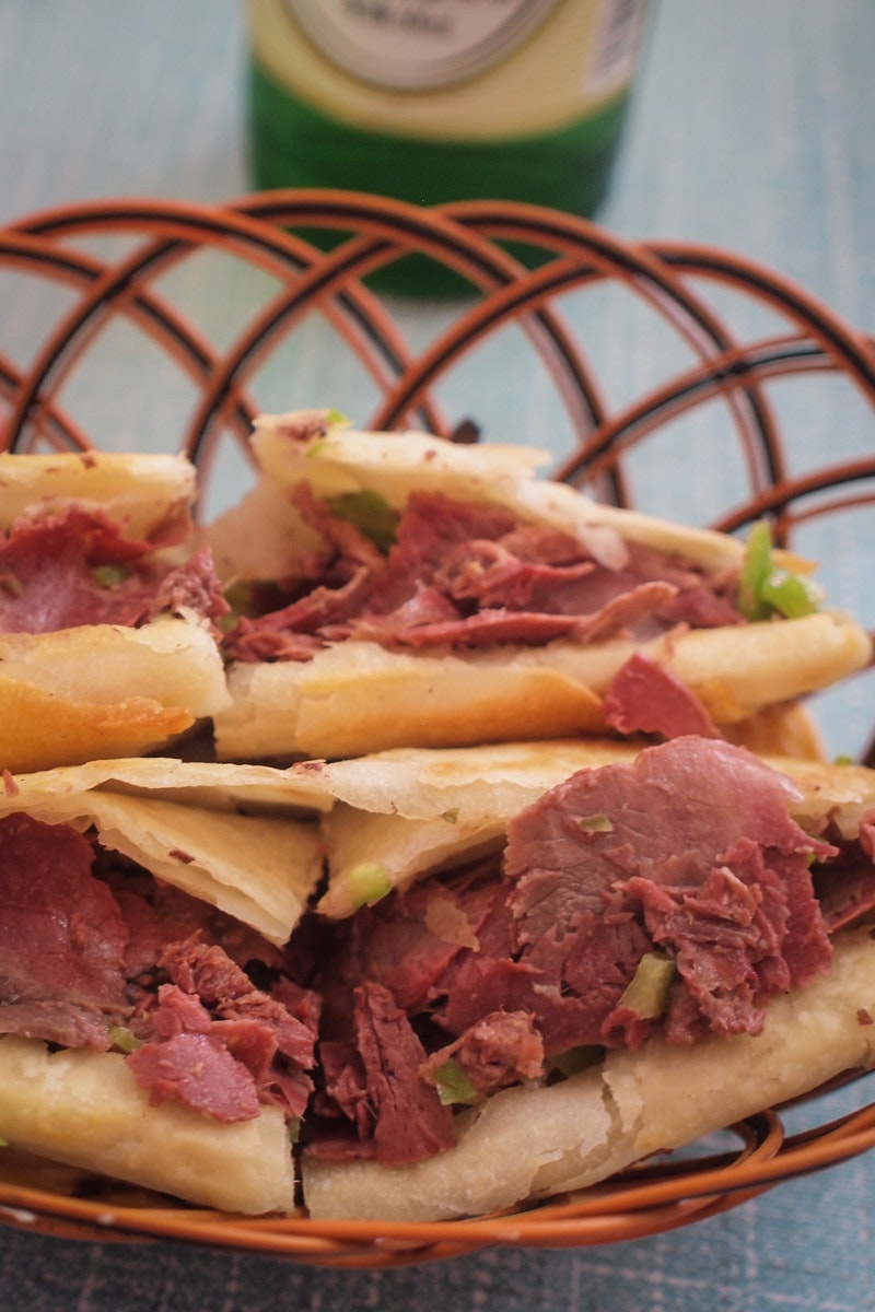 Not your average reuben: donkey-meat sub. Image by Tom O'Malley / Lonely Planet