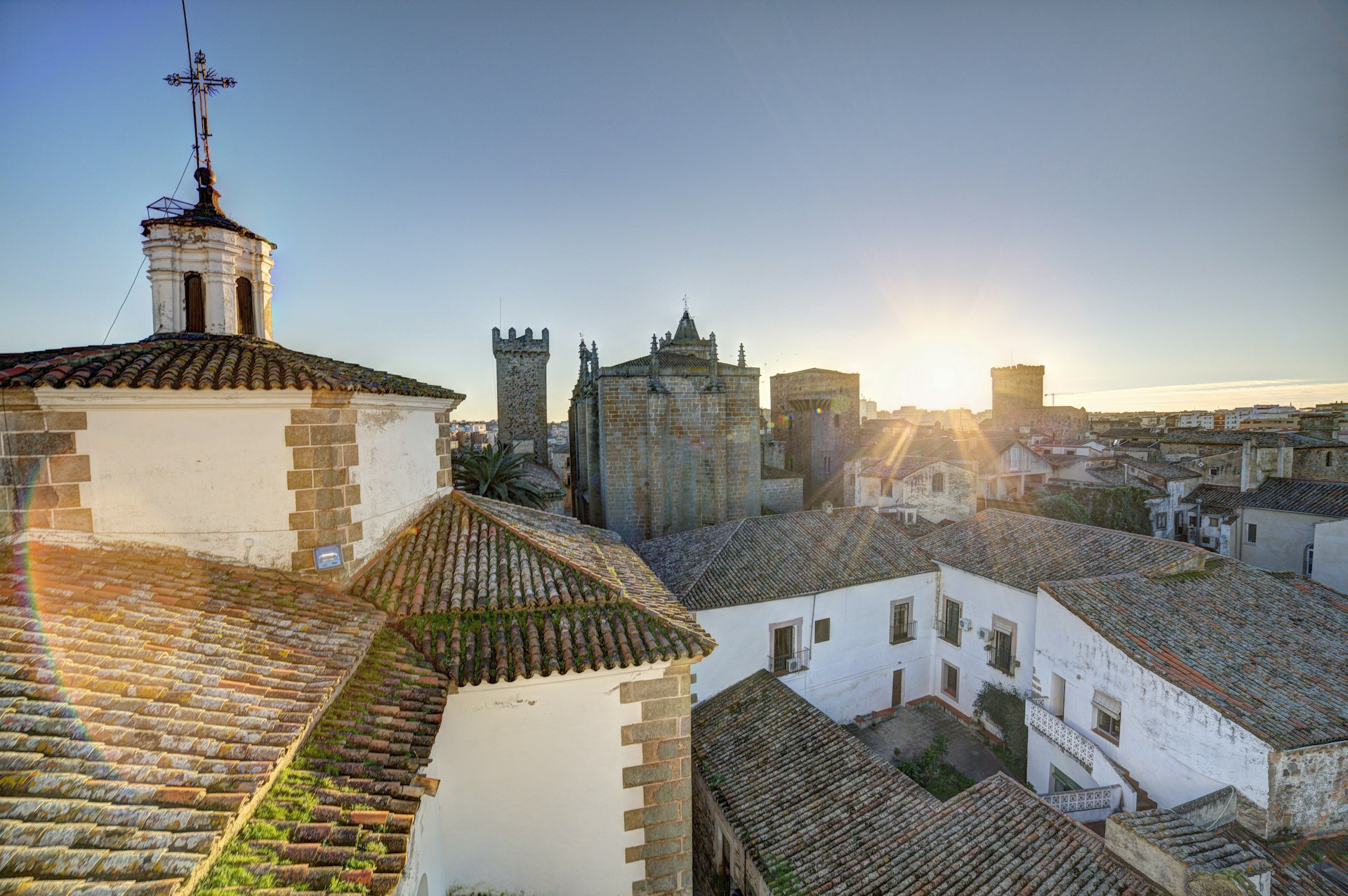 A view across the rooftops of picturesque Cáceres. © Luis Davilla / Getty Images