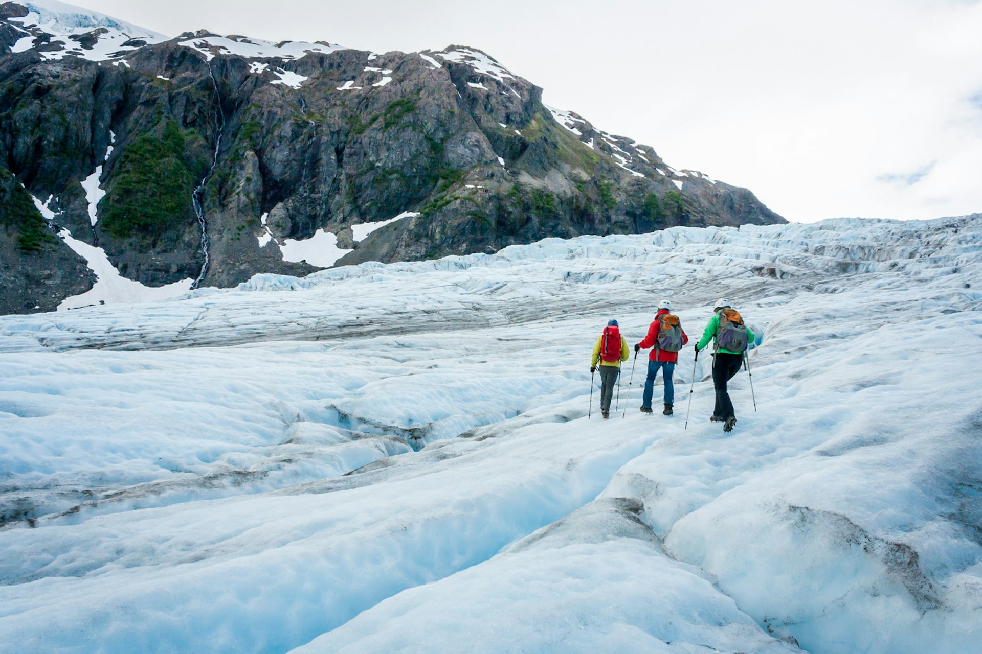 Hiking deeper into Exit Glacier © Alexander Howard / Lonely Planet