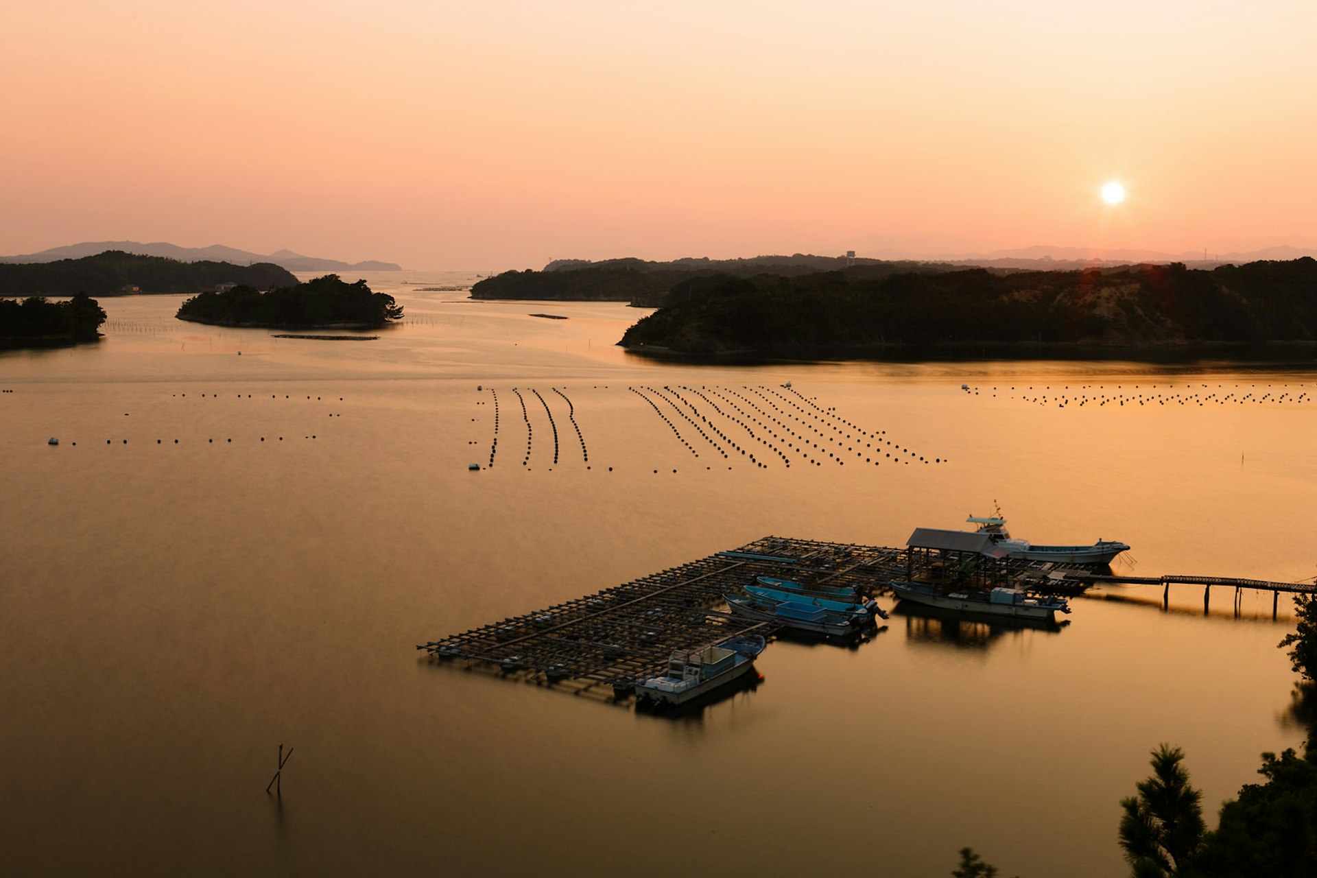 Ago Bay at sunset, Ise-Shima